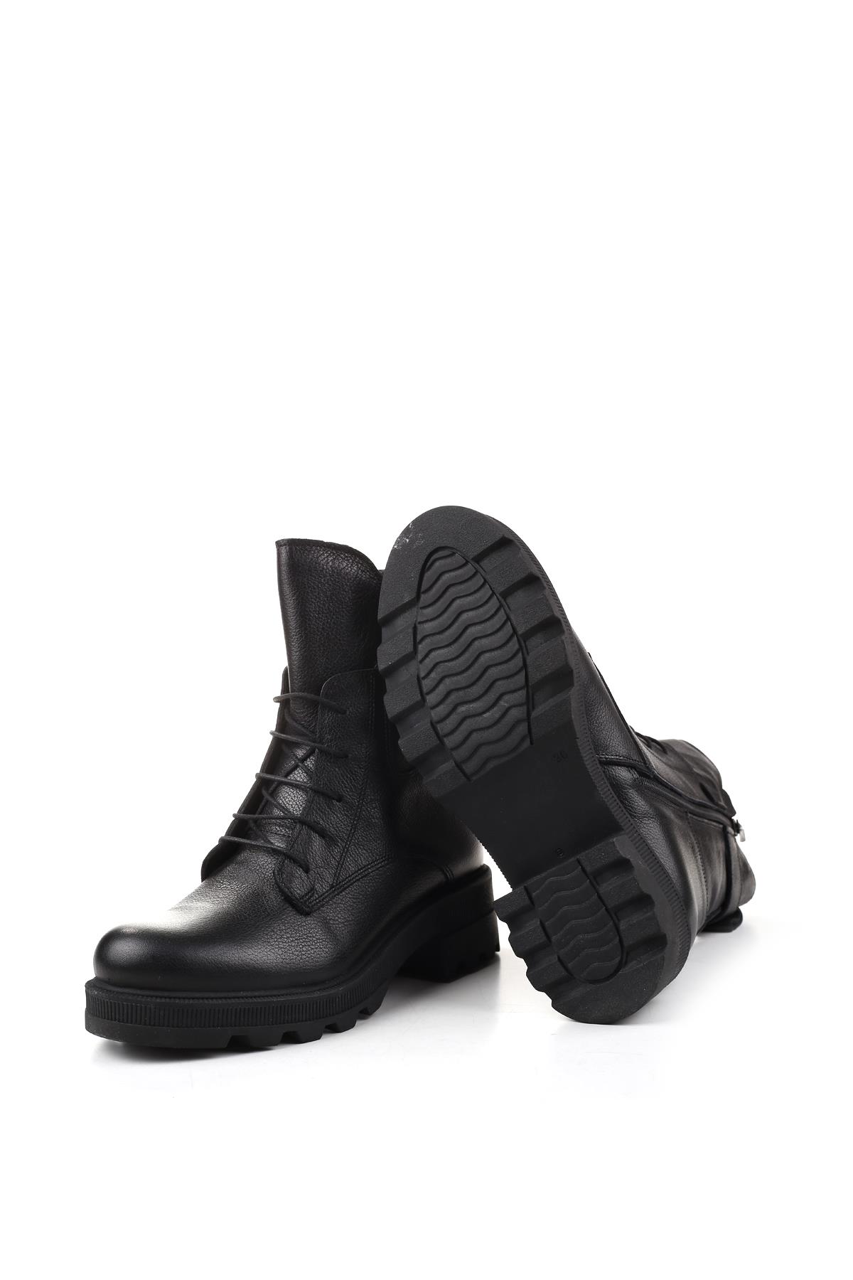 212580-1 Termo Taban Hakiki Deri Günlük Kadın Bot - Görsel 5