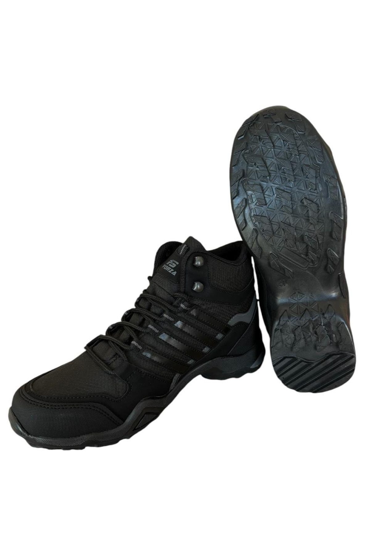 Erkek Su İtici Soğuk Geçirmez Günlük Trekking Outdoor Bot SİYAH - Görsel 4