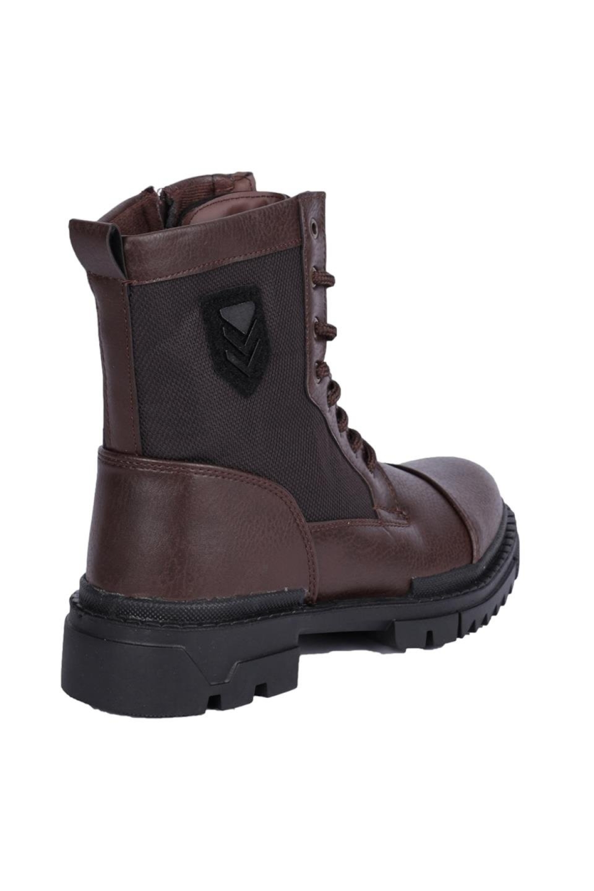 Bağcıklı Fermuarlı Erkek Postal Bot KAHVERENGİ - Görsel 7