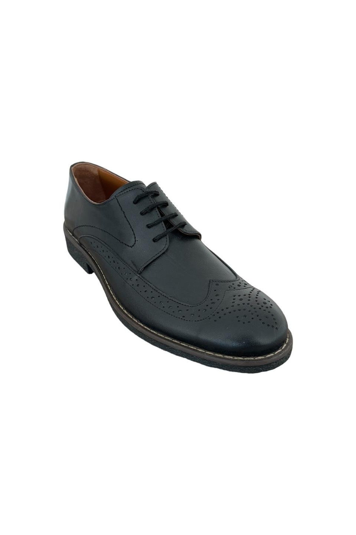 Erkek Casual Günlük Hakiki Deri Ayakkabı SİYAH - Görsel 3