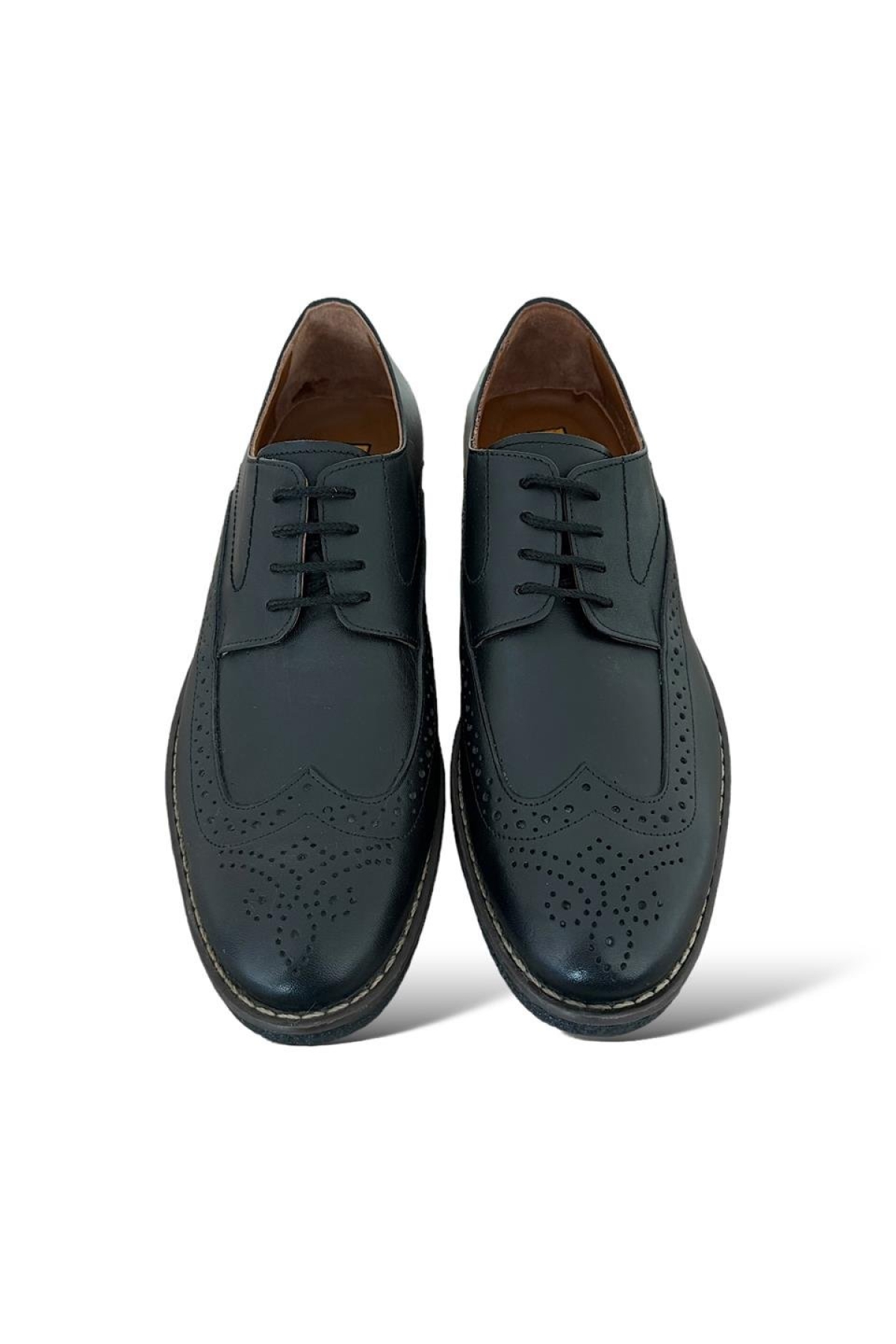 Erkek Casual Günlük Hakiki Deri Ayakkabı SİYAH - Görsel 6