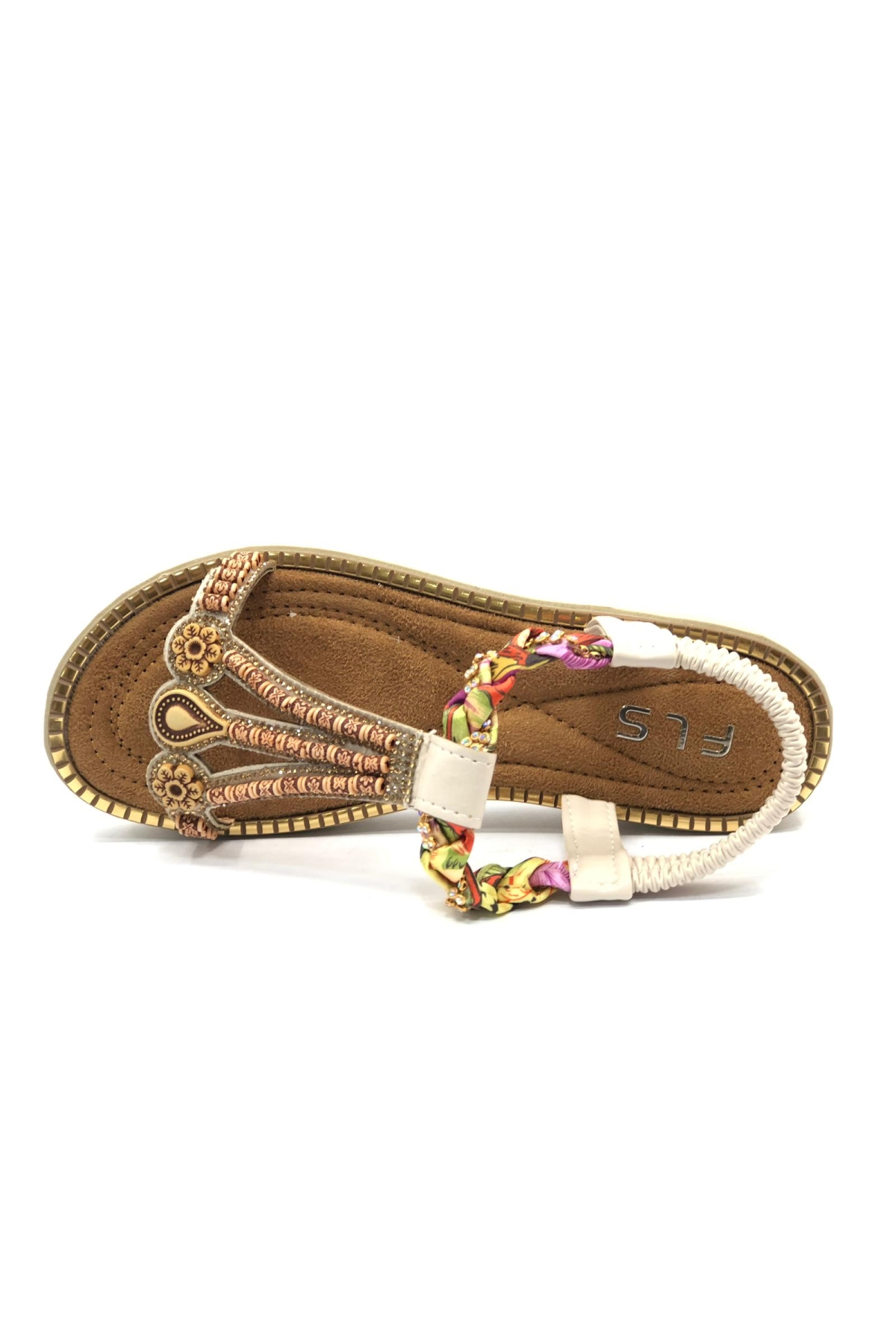 Kalın Taban Fular Detaylı Kadın Sandalet - Görsel 6