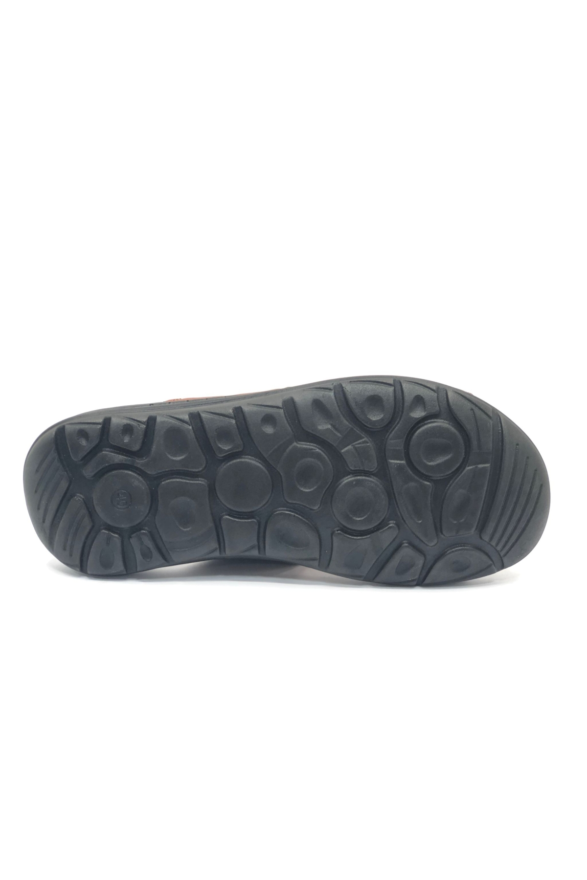 %100 Hakiki Deri Tam Ortapedik Erkek Sandalet - Görsel 6