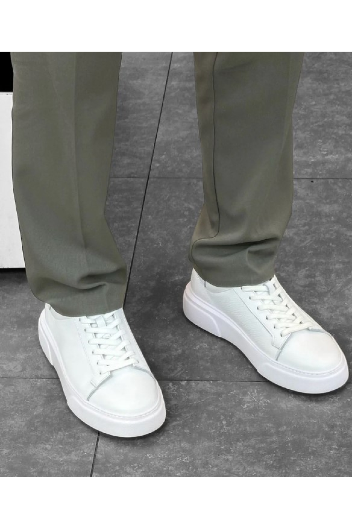 Makras Exclusive 777 Erkek Deri Sneaker Ayakkabı - Görsel 3