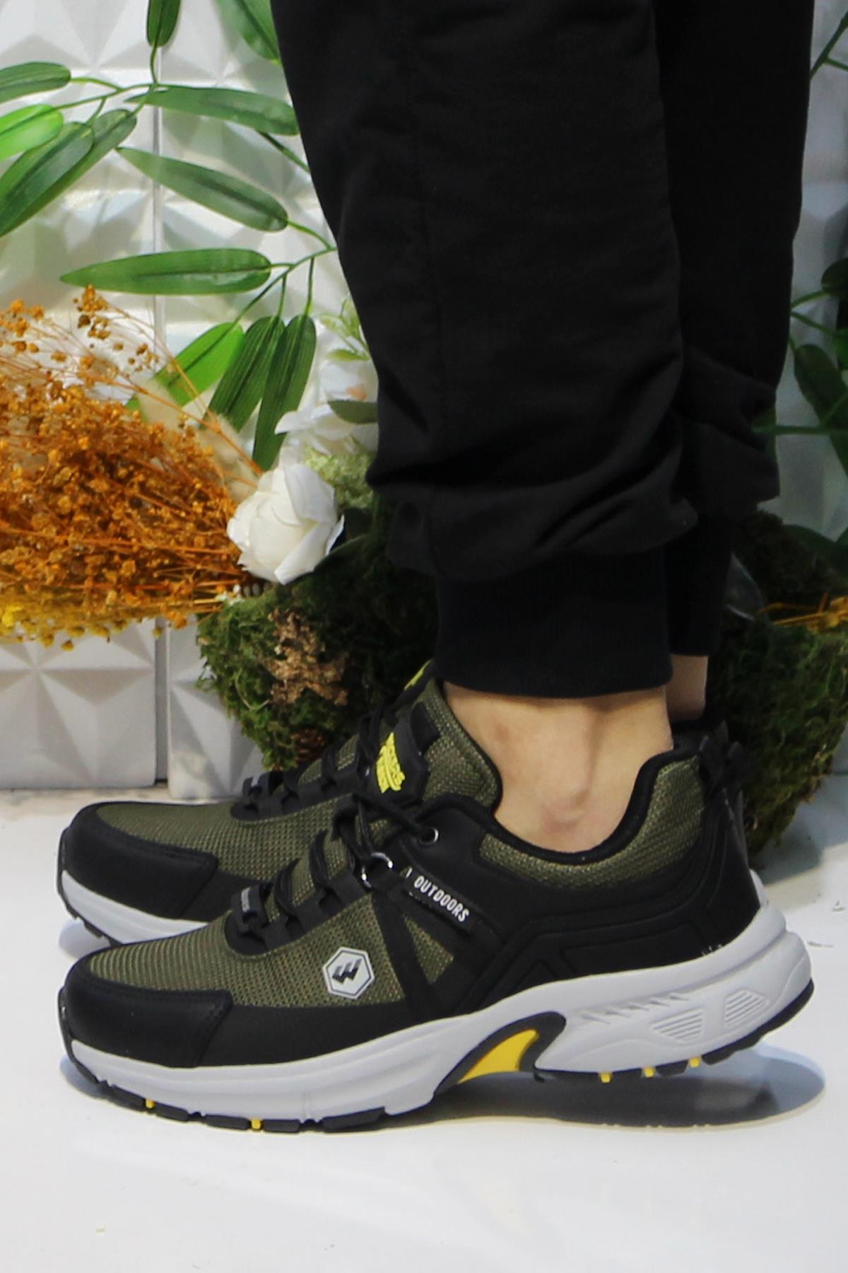 Wks 2709 Haki Rahat Outdoor Ayakkabı Erkek Ayakkabı - Görsel 4