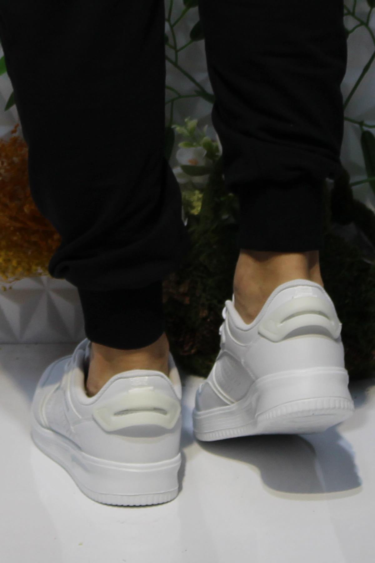 Wks 2693 Beyaz Rahat Hafif Sneaker Erkek Spor Ayakkabı - Görsel 5