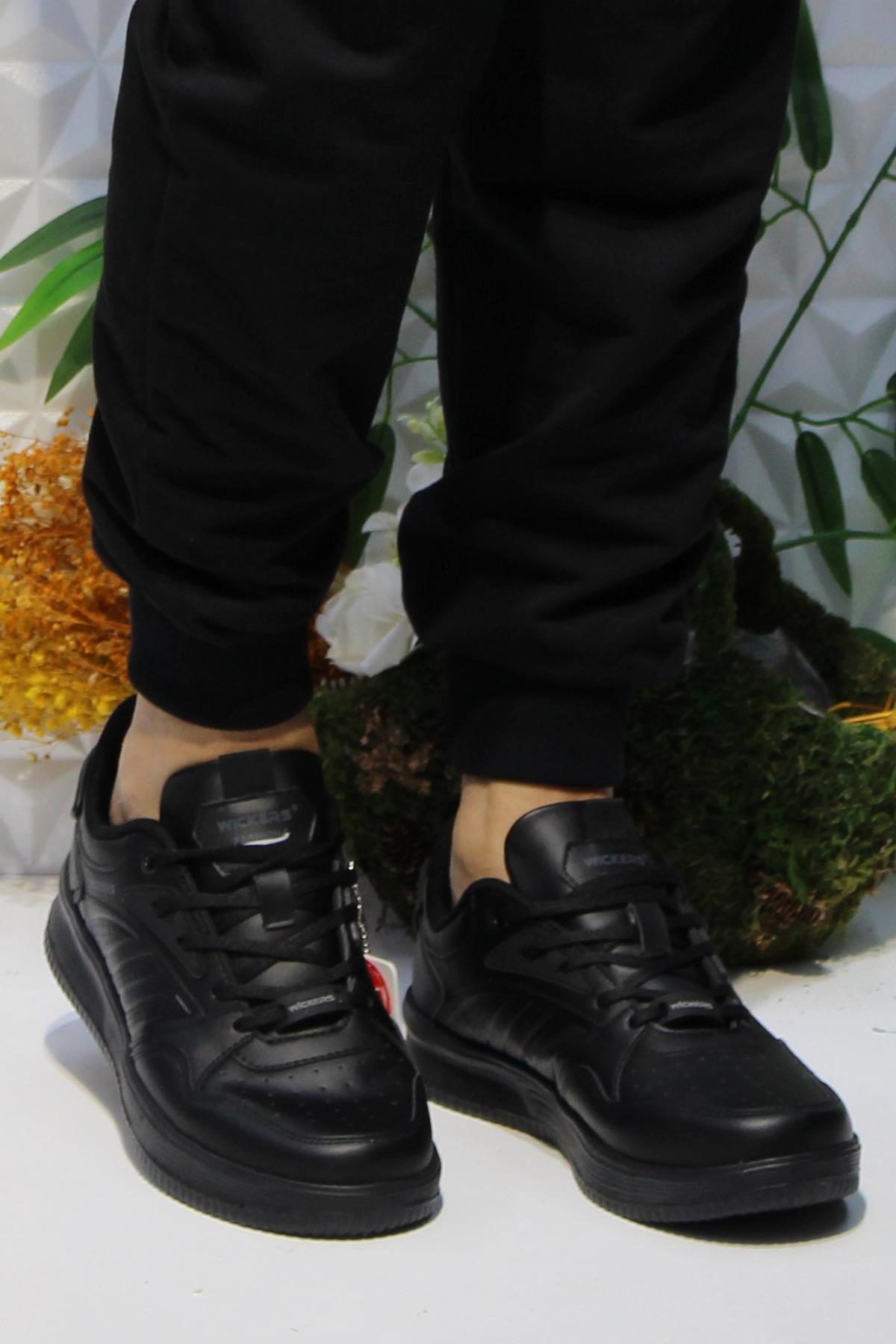 Wks 2693 Siyah Rahat Hafif Sneaker Erkek Spor Ayakkabı - Görsel 3