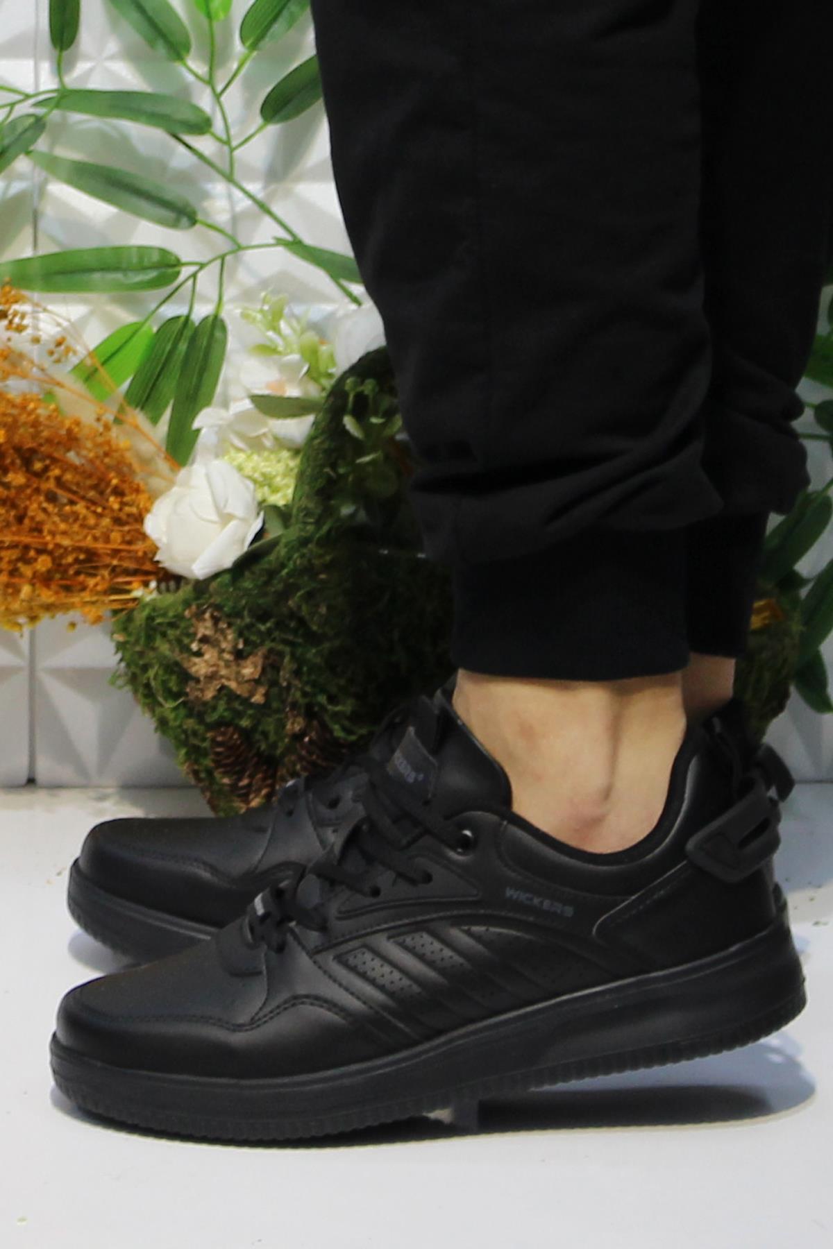 Wks 2693 Siyah Rahat Hafif Sneaker Erkek Spor Ayakkabı - Görsel 4