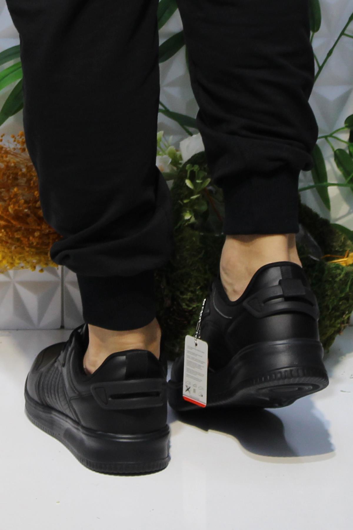 Wks 2693 Siyah Rahat Hafif Sneaker Erkek Spor Ayakkabı - Görsel 5