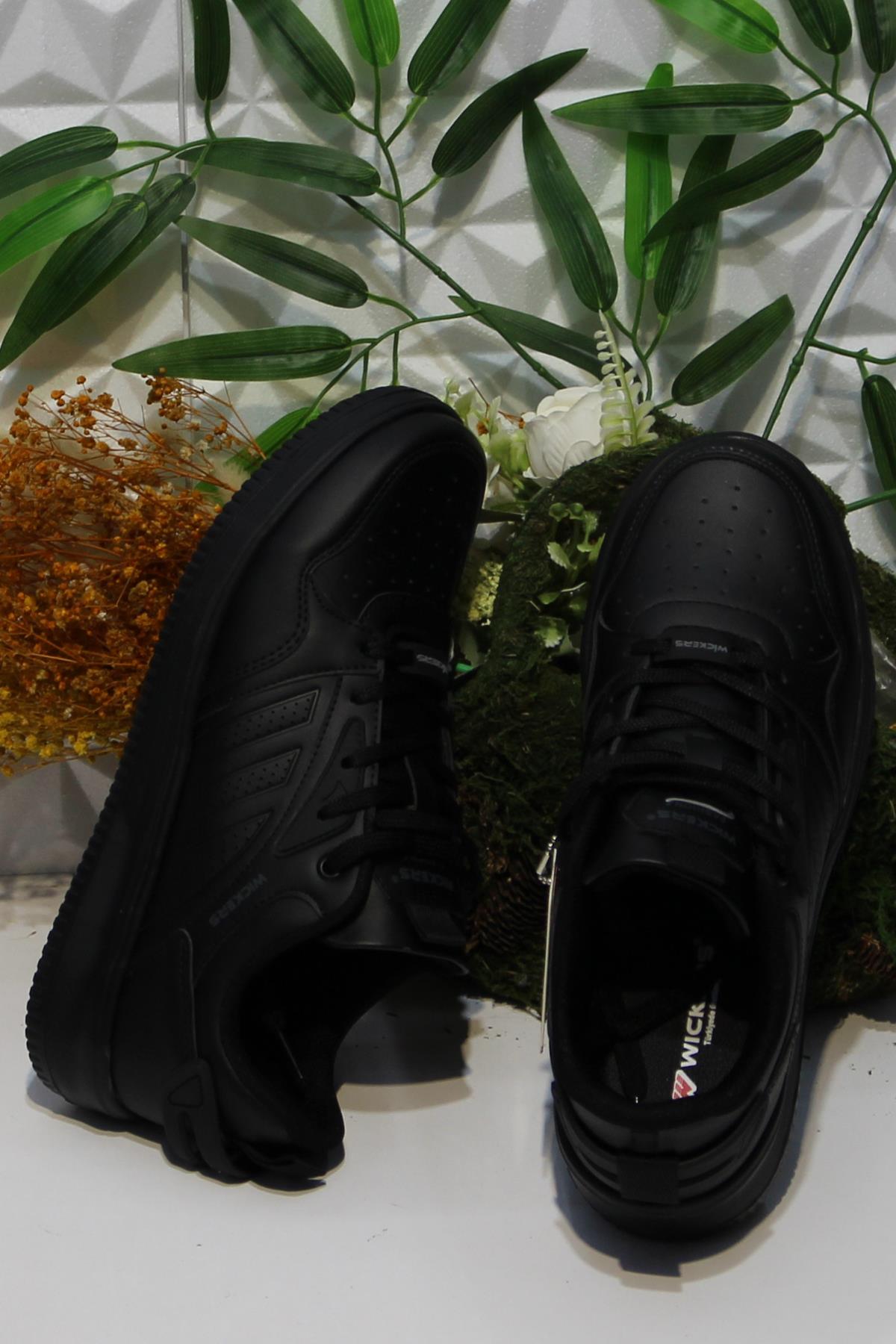 Wks 2693 Siyah Rahat Hafif Sneaker Erkek Spor Ayakkabı - Görsel 6