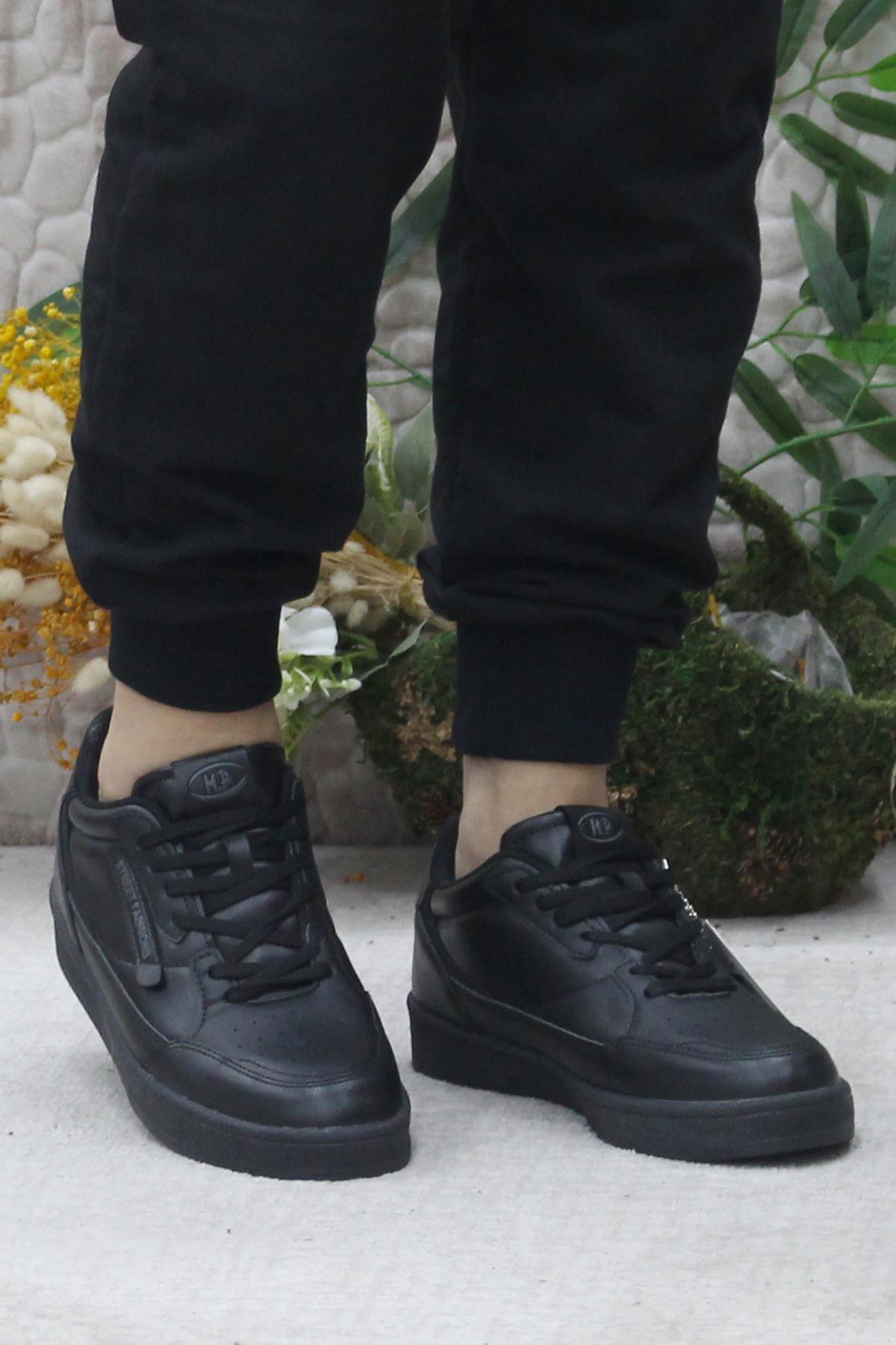 242 2058 Siyah Rahat Orijinal Ürün Sneaker Erkek Ayakkabı - Görsel 3