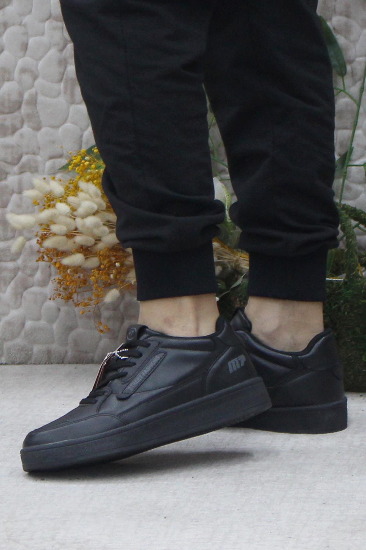 242 2058 Siyah Rahat Orijinal Ürün Sneaker Erkek Ayakkabı - Görsel 4