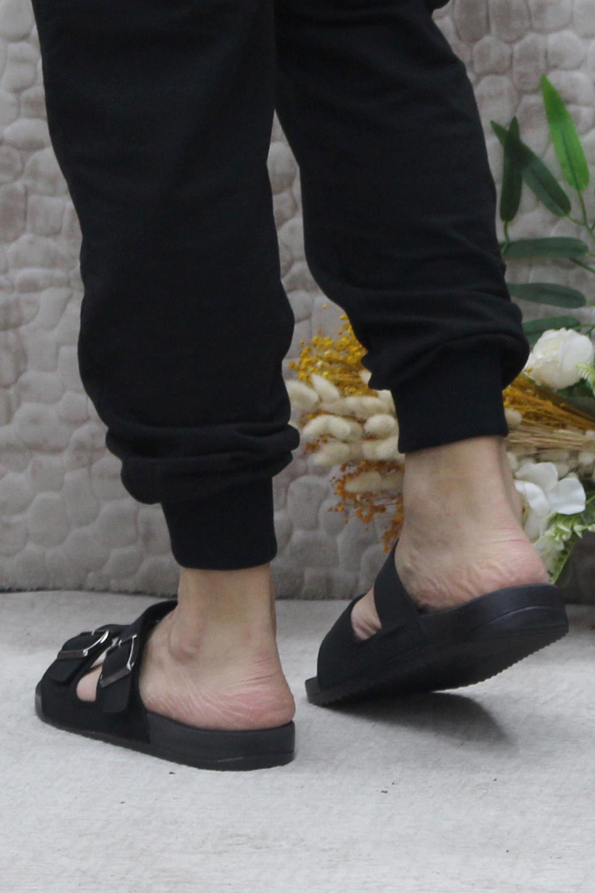 206005 Siyah Rahat Esnek Anatomik Erkek Terlik - Görsel 5