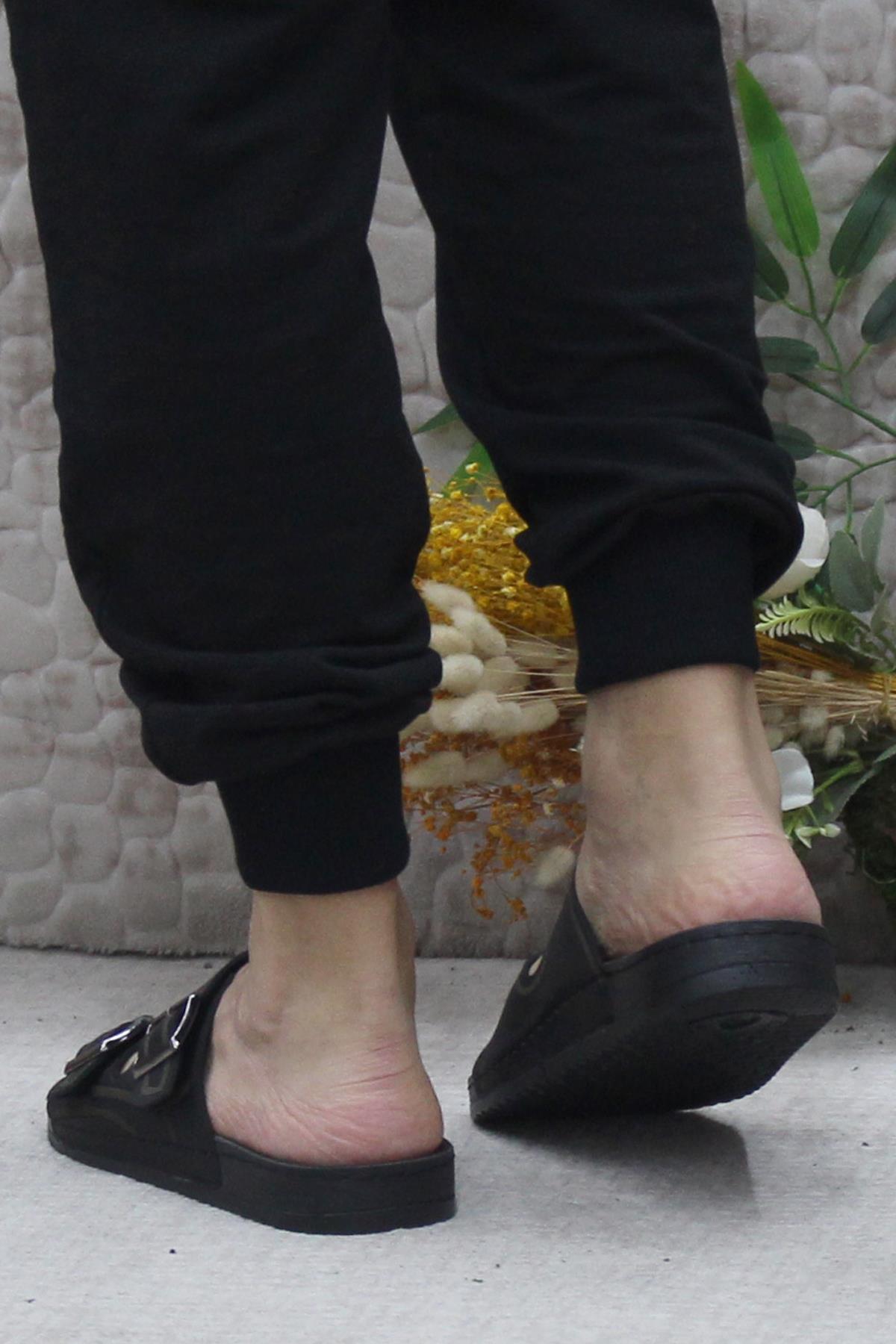 140130 Siyah Rahat Esnek Anatomik Erkek Terlik - Görsel 5