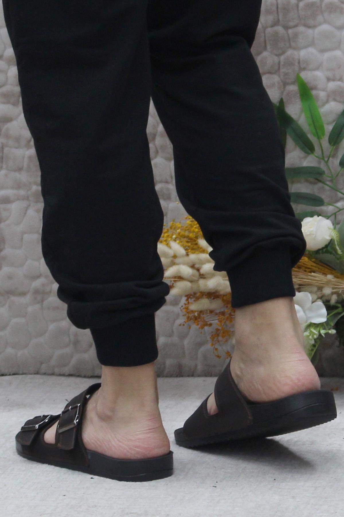 206005 Kahve Rahat Esnek Anatomik Erkek Terlik - Görsel 5