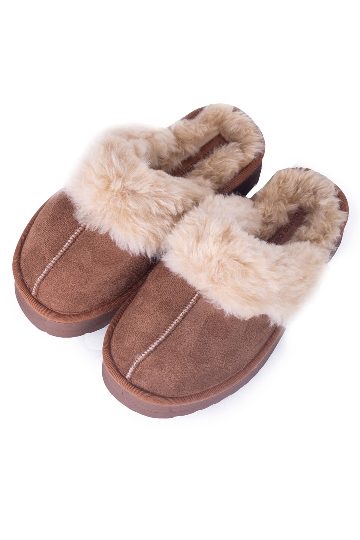 Pierre Cardin Pierre Cardin 54390 Kadın Kışlık Terlik Taba Sandalet & Terlik | Flo Taba - 6. görsel