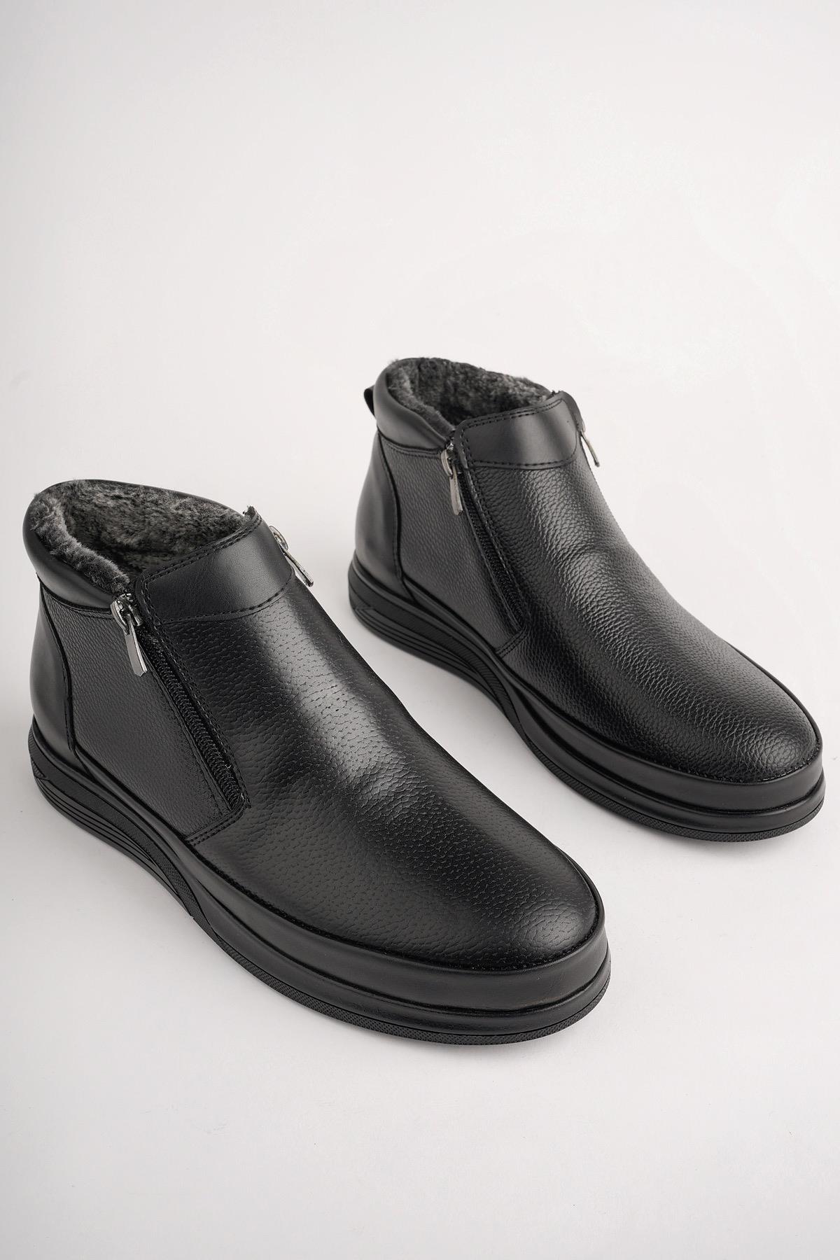 DAVİLA Garantili Çift Fermuarlı Kürklü Erkek Bot - Görsel 3