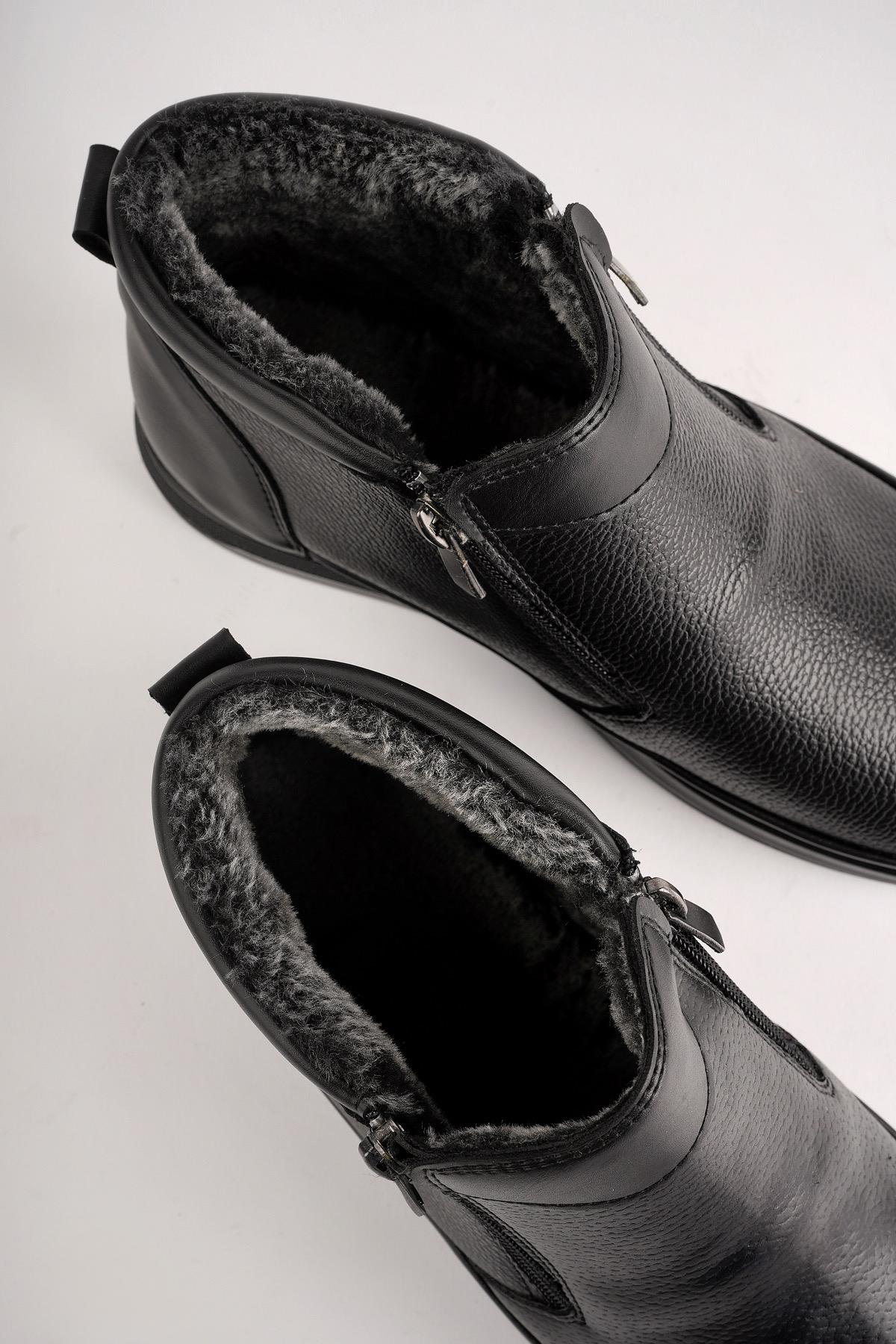 DAVİLA Garantili Çift Fermuarlı Kürklü Erkek Bot - Görsel 6