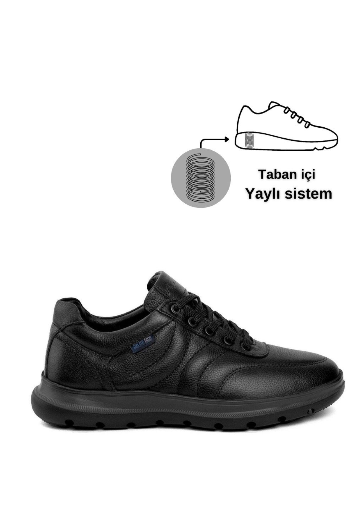 20023 Erkek Hakiki Deri İçi Yaylı Taban Casual Ayakkabı - Görsel 2