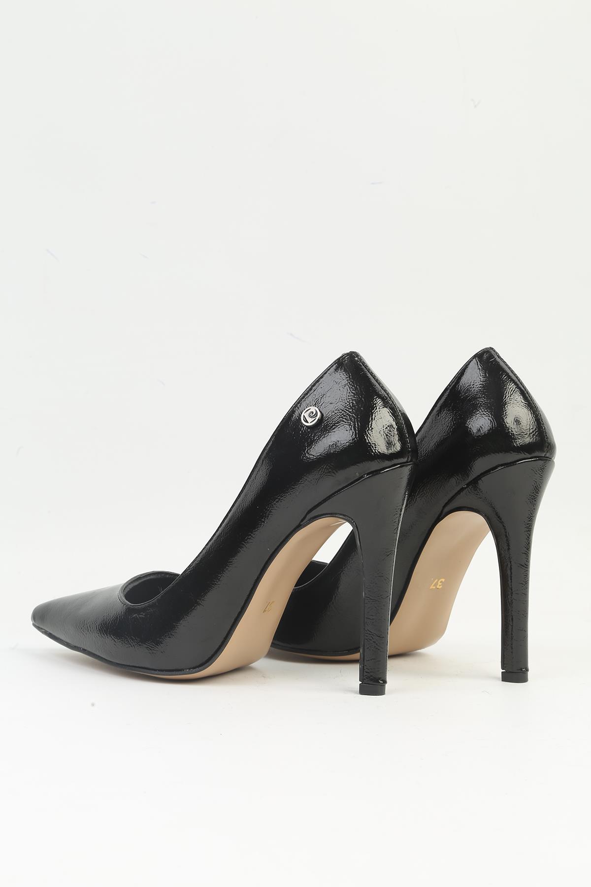 | PC-54053 Kadın Siyah Topuklu Ayakkabı - Görsel 4