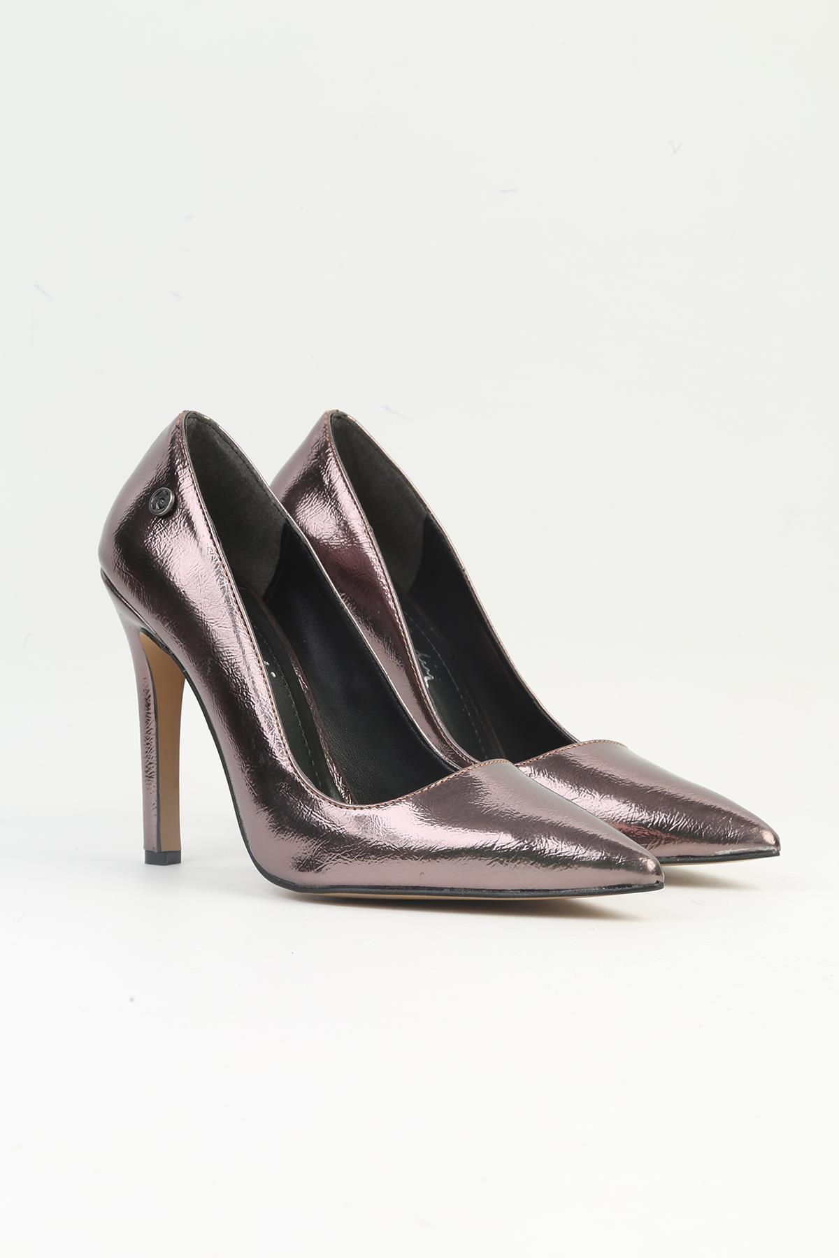 | PC-54053 Kadın Platin Topuklu Ayakkabı - Görsel 3