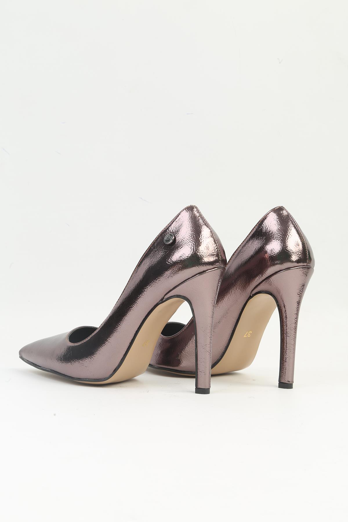 | PC-54053 Kadın Platin Topuklu Ayakkabı - Görsel 4