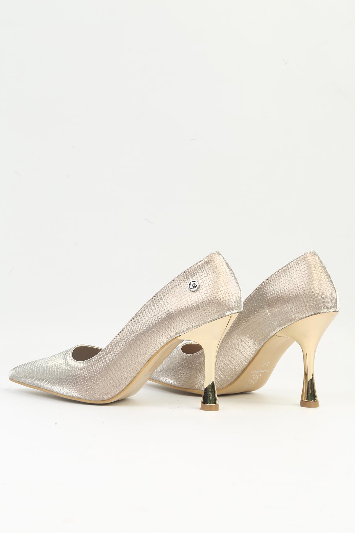 ® | PC-54024 Kadın Rose Topuklu Ayakkabı - Görsel 4