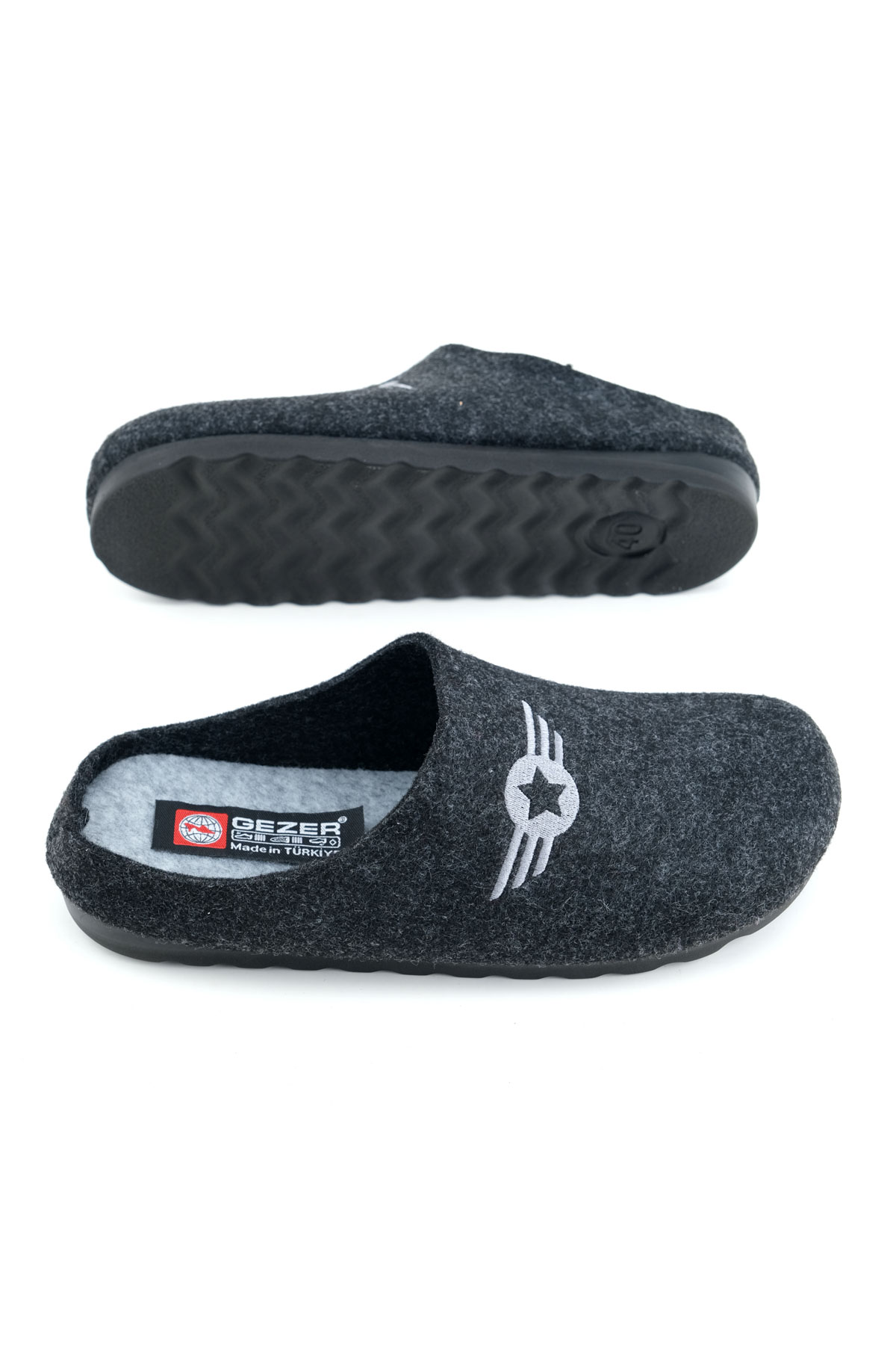 GEZER Kışlık Rahat Taban Ev Bahçe Erkek Terlik - Görsel 3