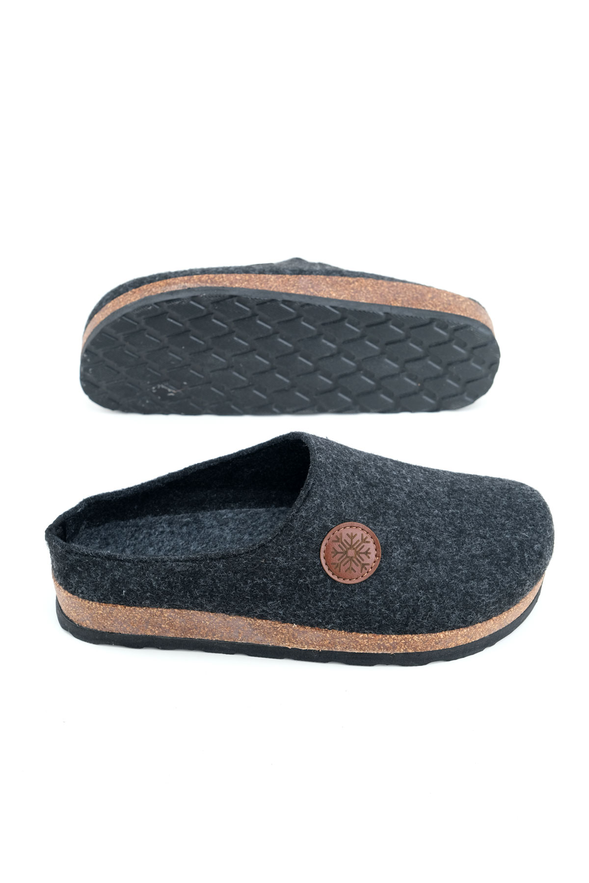 Kışlık Mantar Taban Ev Bahçe Rahat Taban Erkek Terlik - Görsel 7