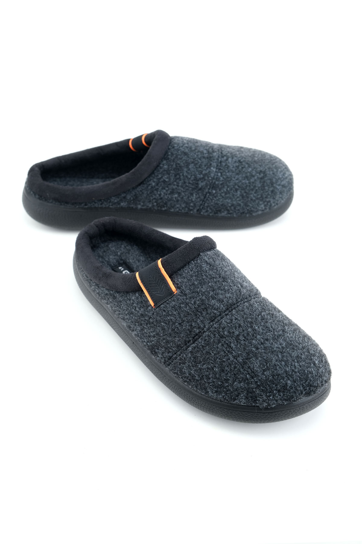 Gezer Gezer Gri Kışlık Erkek Comfort Taban Ev Bahçe Terlik Sandalet & Terlik | Flo Gri - 5. görsel