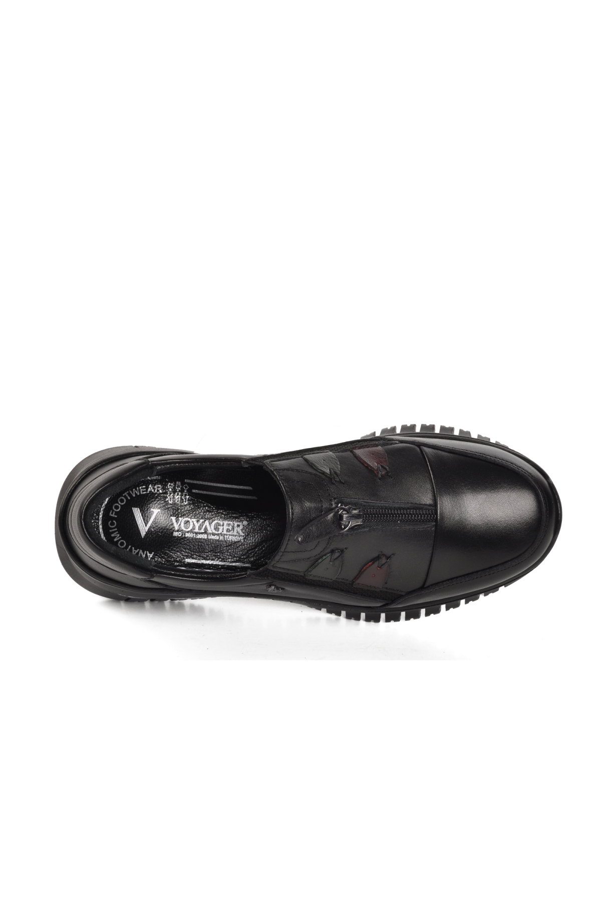 Z006 Siyah Hakiki Deri Kadın Günlük Ayakkabı - Görsel 5