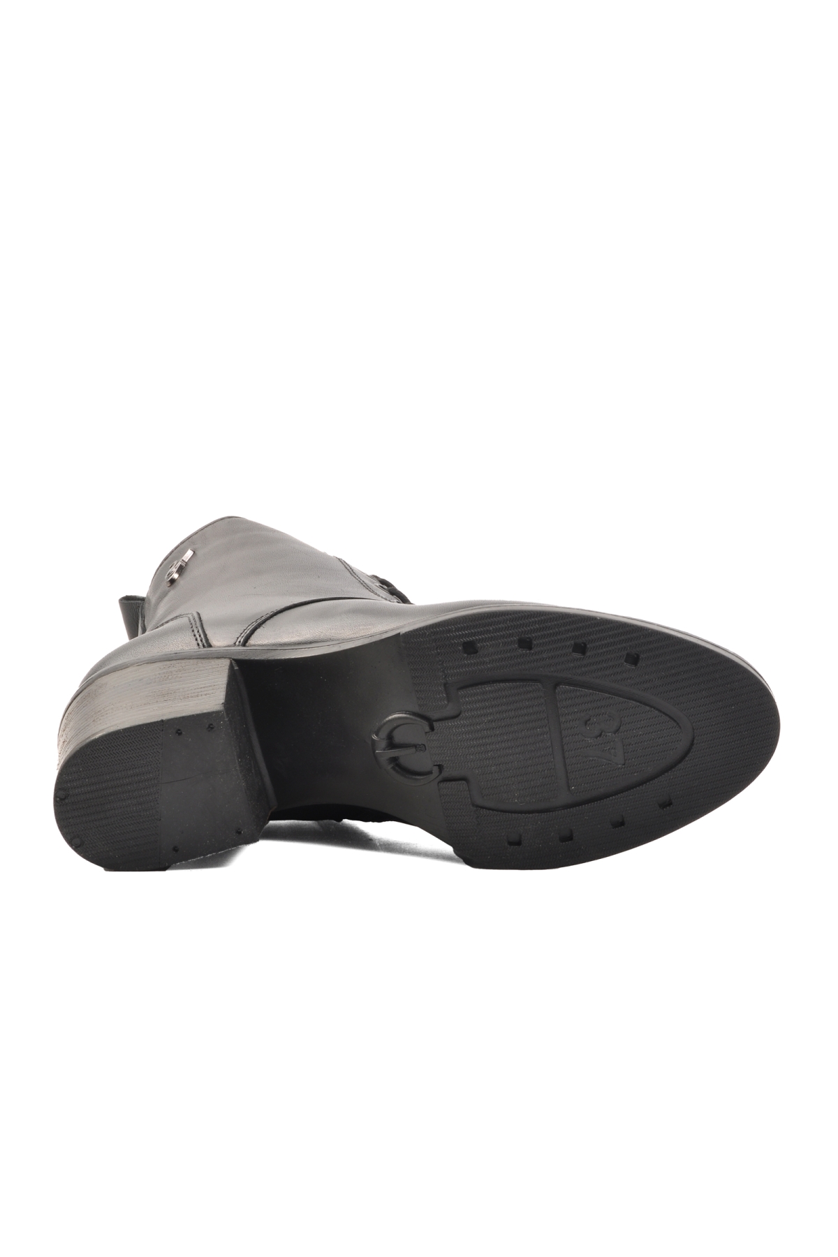 9812 Siyah İçi Kürklü Hakiki Deri Kadın Bot - Görsel 6