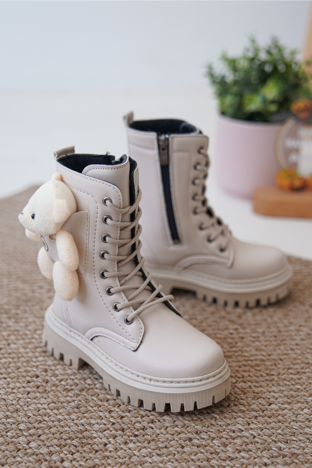 Garantili D006 Günlük Ortopedik Ayıcıklı Kız Çocuk Botu - Görsel 3