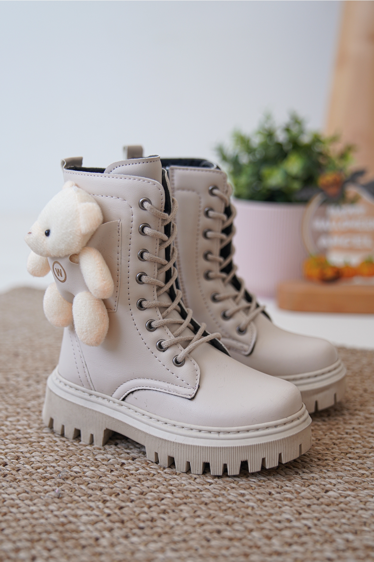 Garantili D006 Günlük Ortopedik Ayıcıklı Kız Çocuk Botu - Görsel 4