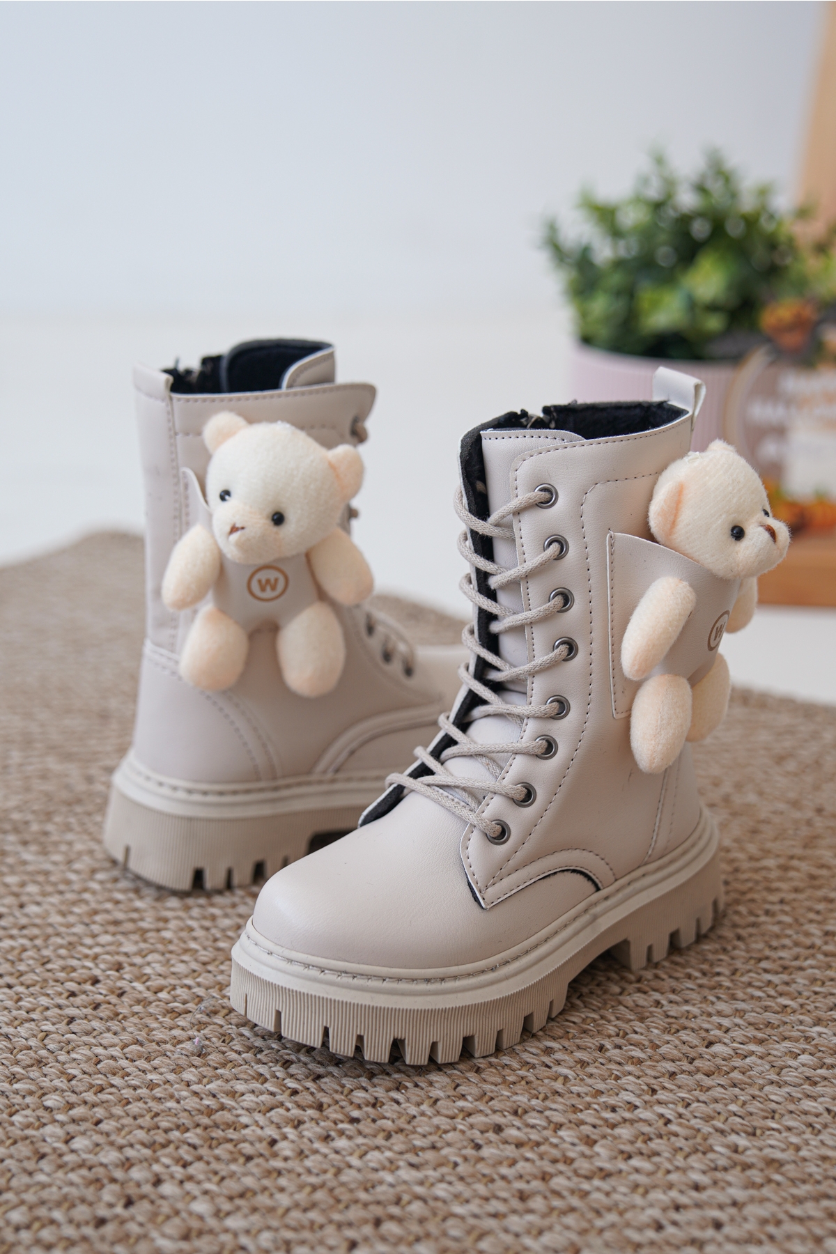 Garantili D006 Günlük Ortopedik Ayıcıklı Kız Çocuk Botu - Görsel 5