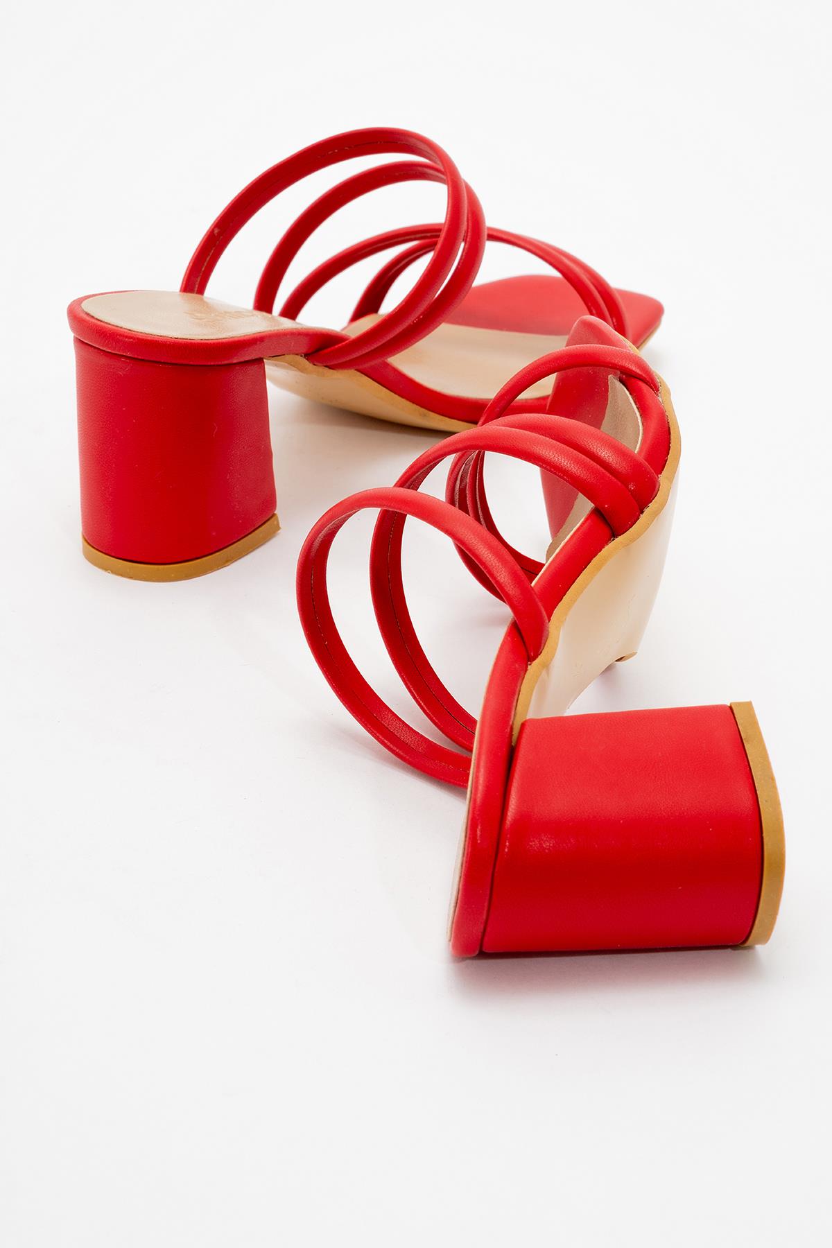 Kadın Küt Burunlu KIRMIZI CİLT - Görsel 5