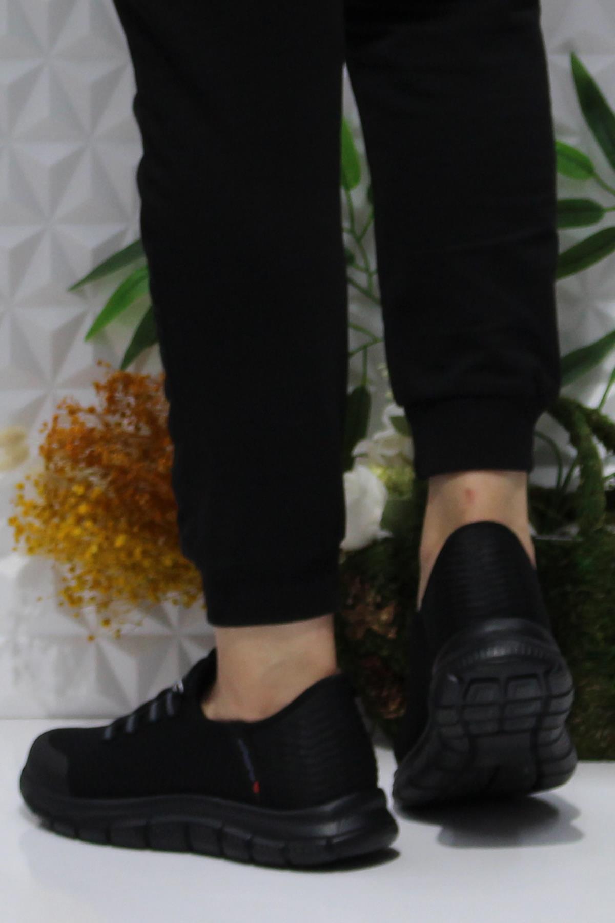 Cheta Shıne Siyah Rahat Esnek Yumuşak Bağçıksız Sneakers Ayakkabı - Görsel 5