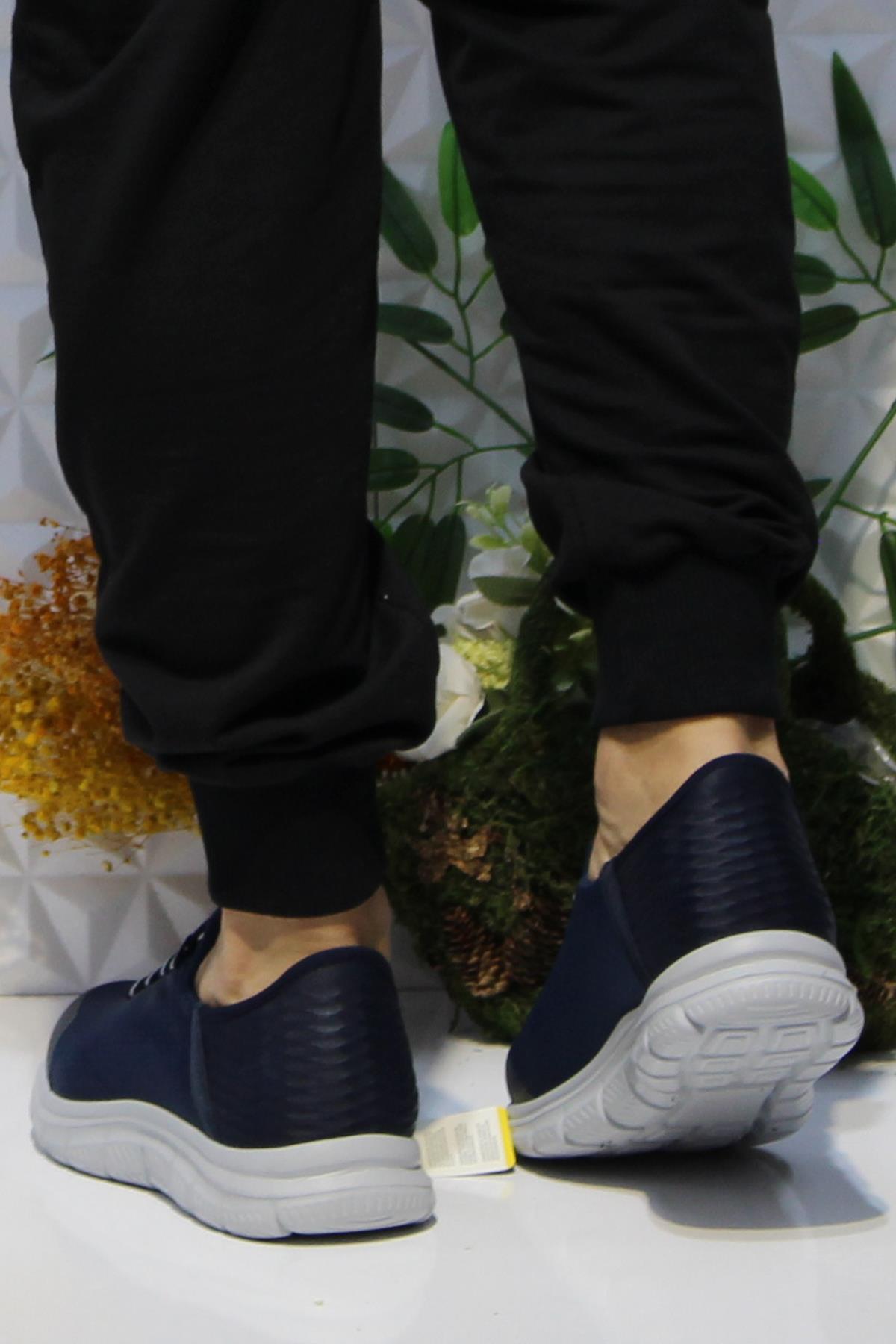 Cheta Shıne Lacivert Rahat Esnek Yumuşak Bağçıksız Sneakers Ayakkabı - Görsel 5