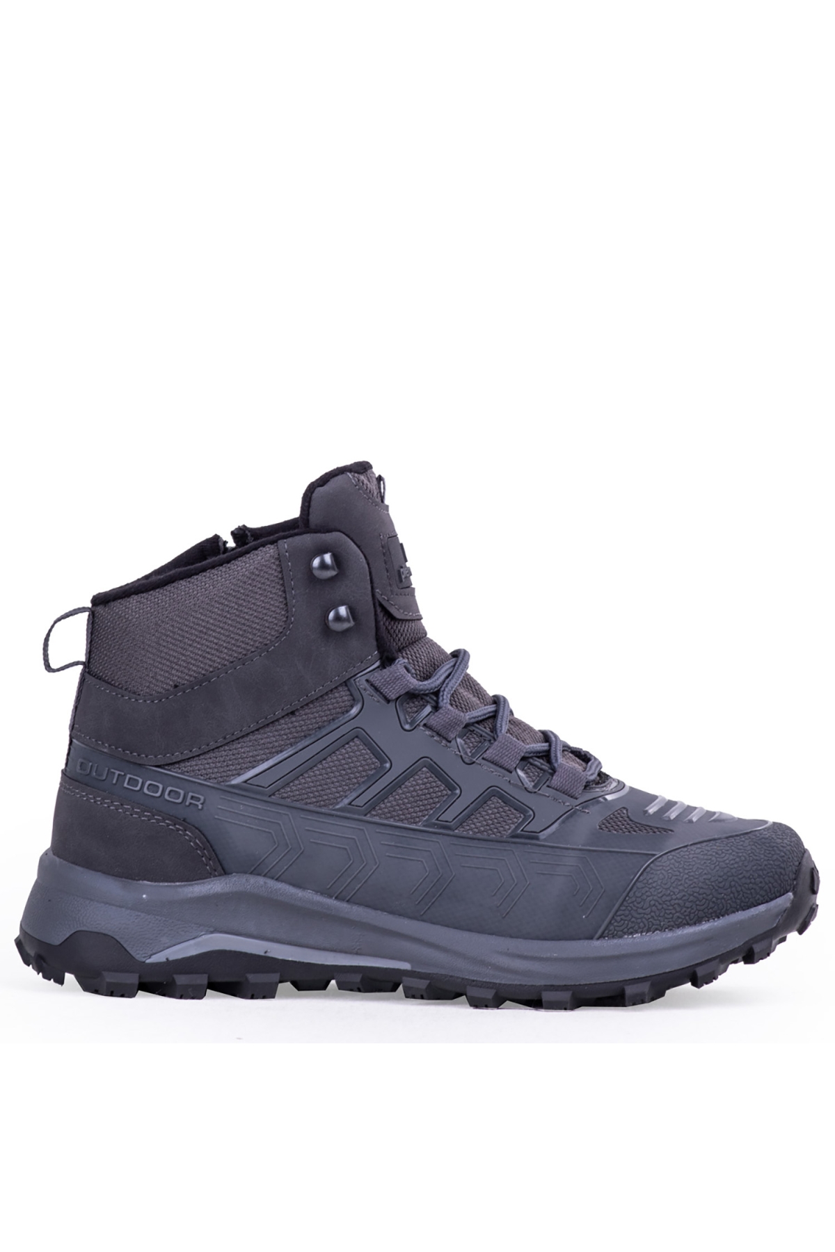 Erkek Bot Trekink Geçirmez Kışlık Ayakkabı Füme - Görsel 2