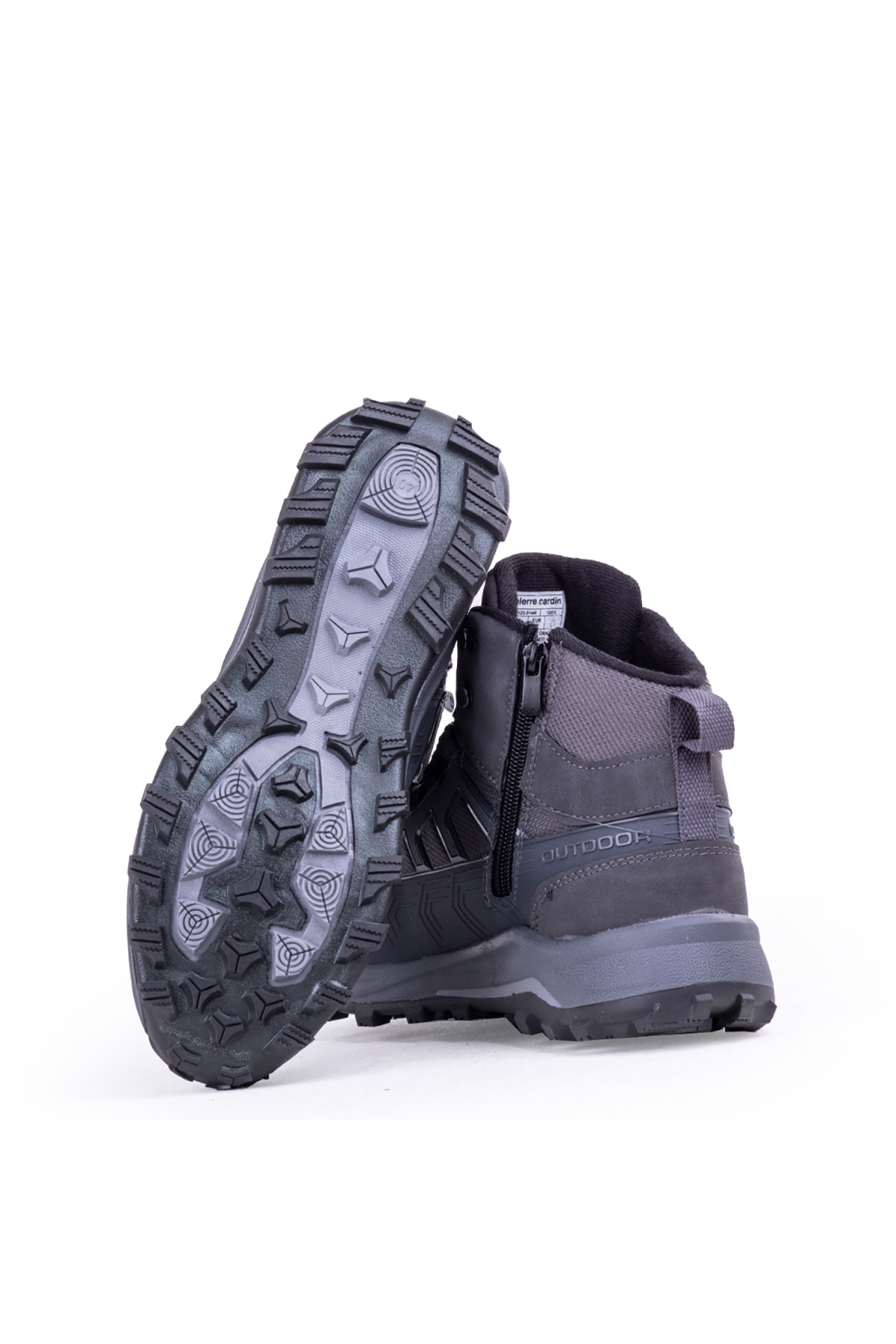 Erkek Bot Trekink Geçirmez Kışlık Ayakkabı Füme - Görsel 4