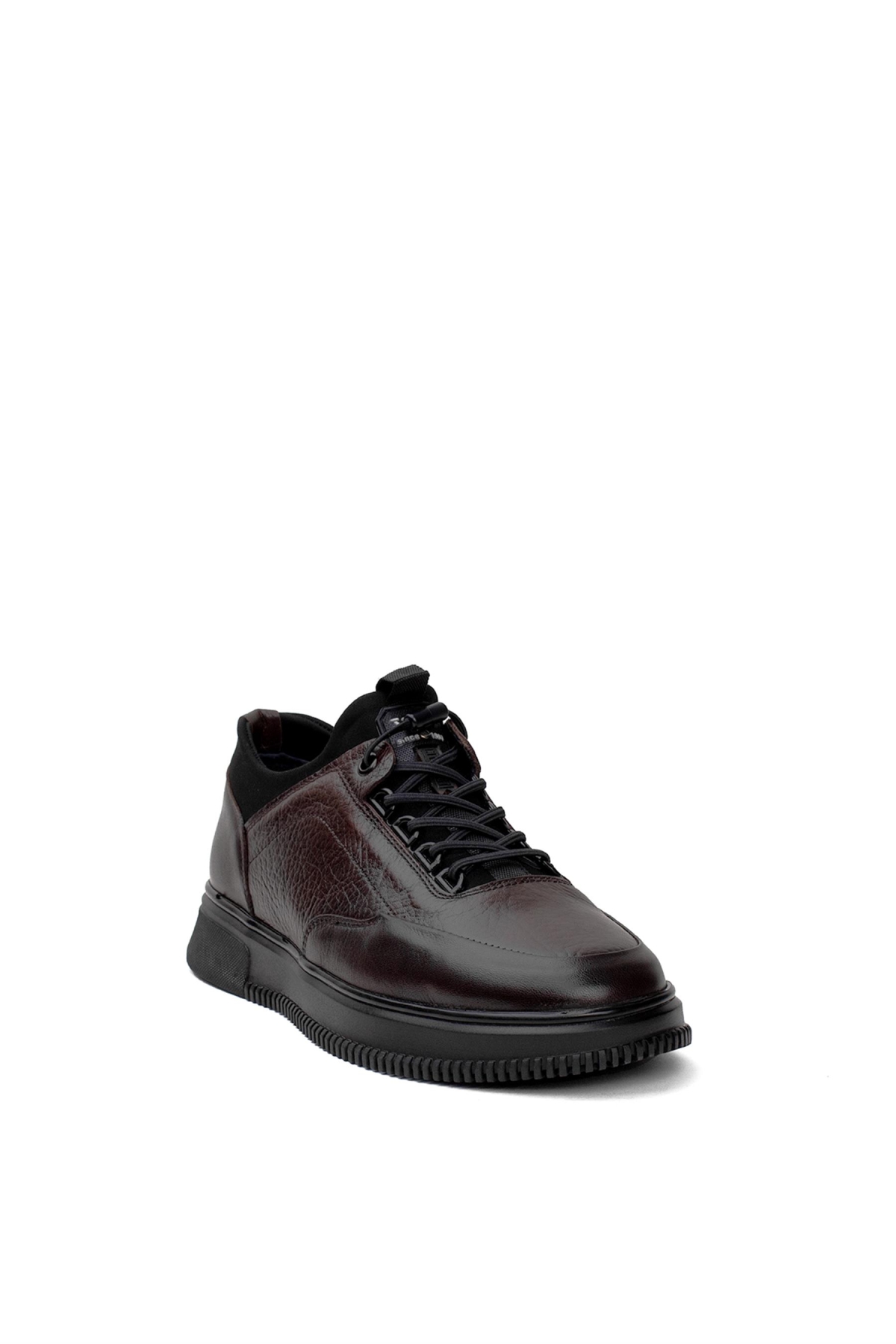 6431 Erkek Hakiki Deri Casual Ayakkabı Kahverengi - Görsel 3