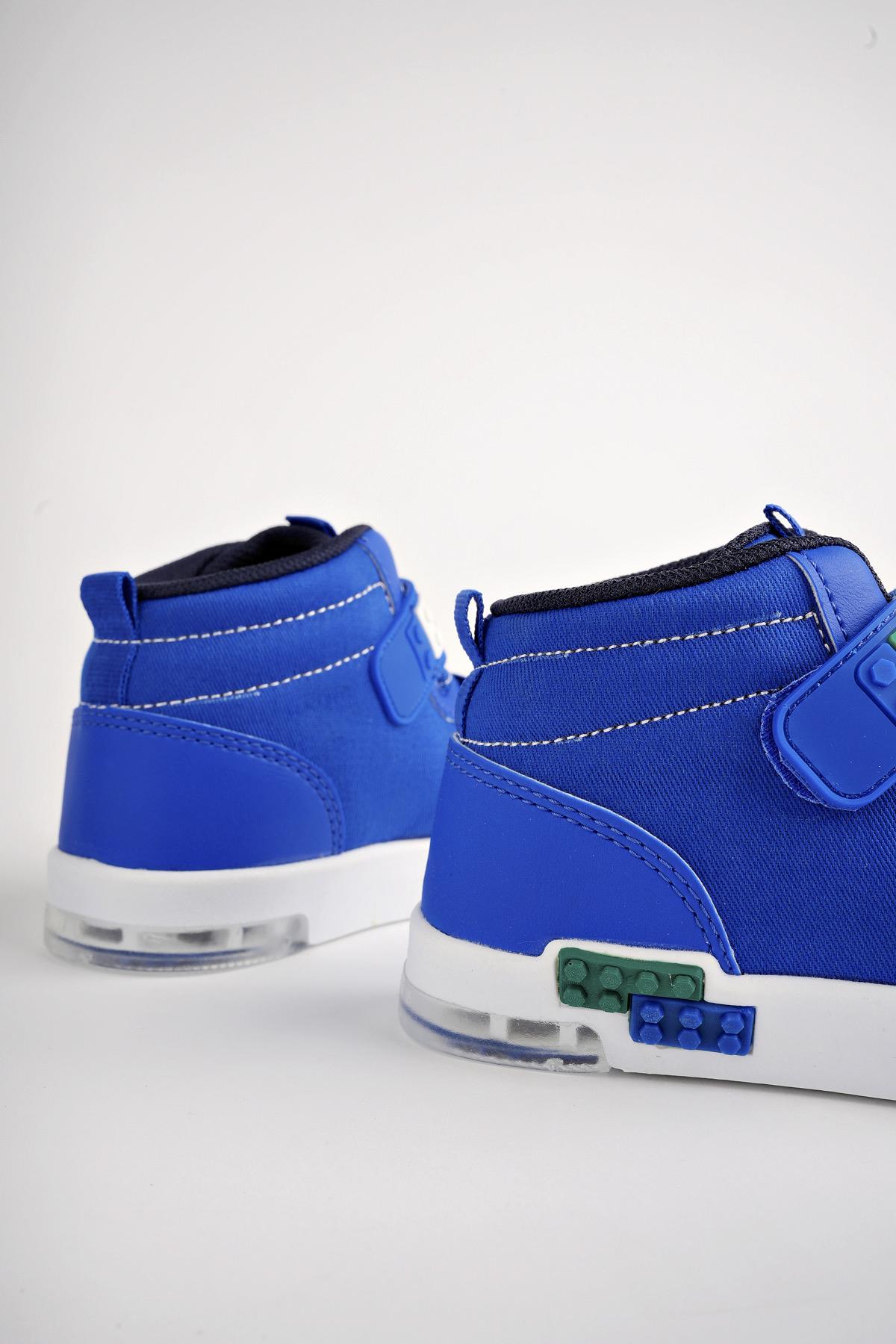 KUKULİ Garantili Legolu Bağcıklı ve Cırtlı Ortopedik Çocuk Spor Bot - Görsel 4