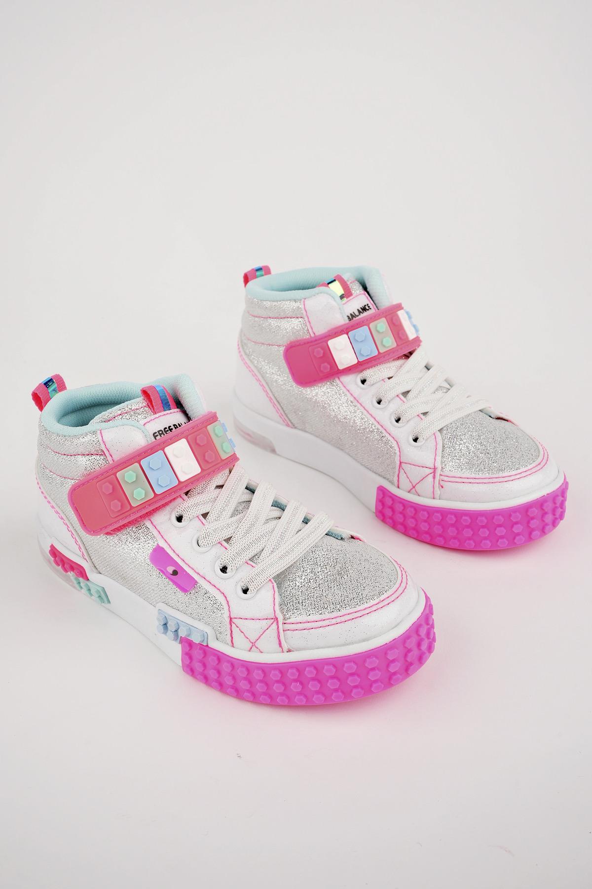 KUKULİ Garantili Legolu Bağcıklı ve Cırtlı Ortopedik Çocuk Spor Bot - Görsel 2