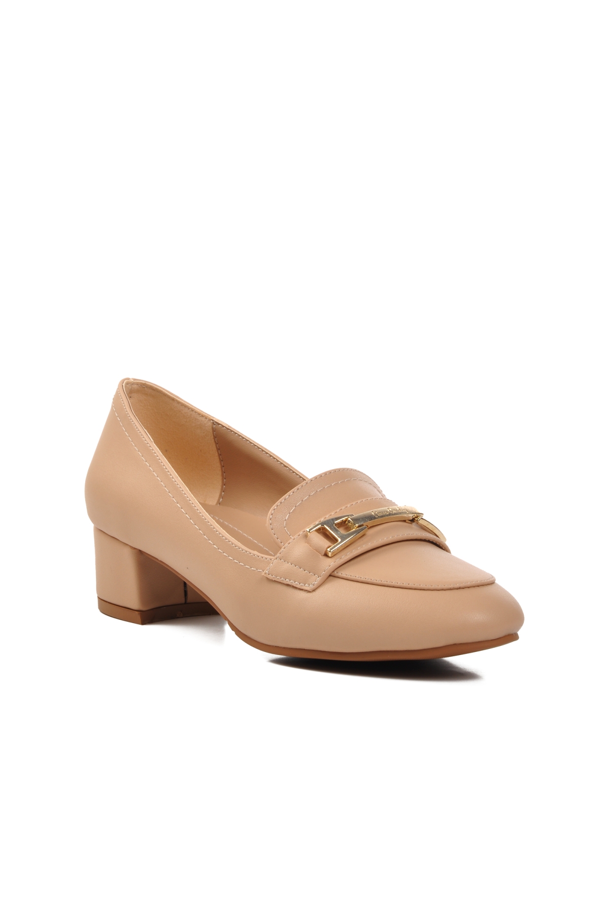 PC-54167 Bej Kadın Topuklu Ayakkabı - Görsel 4