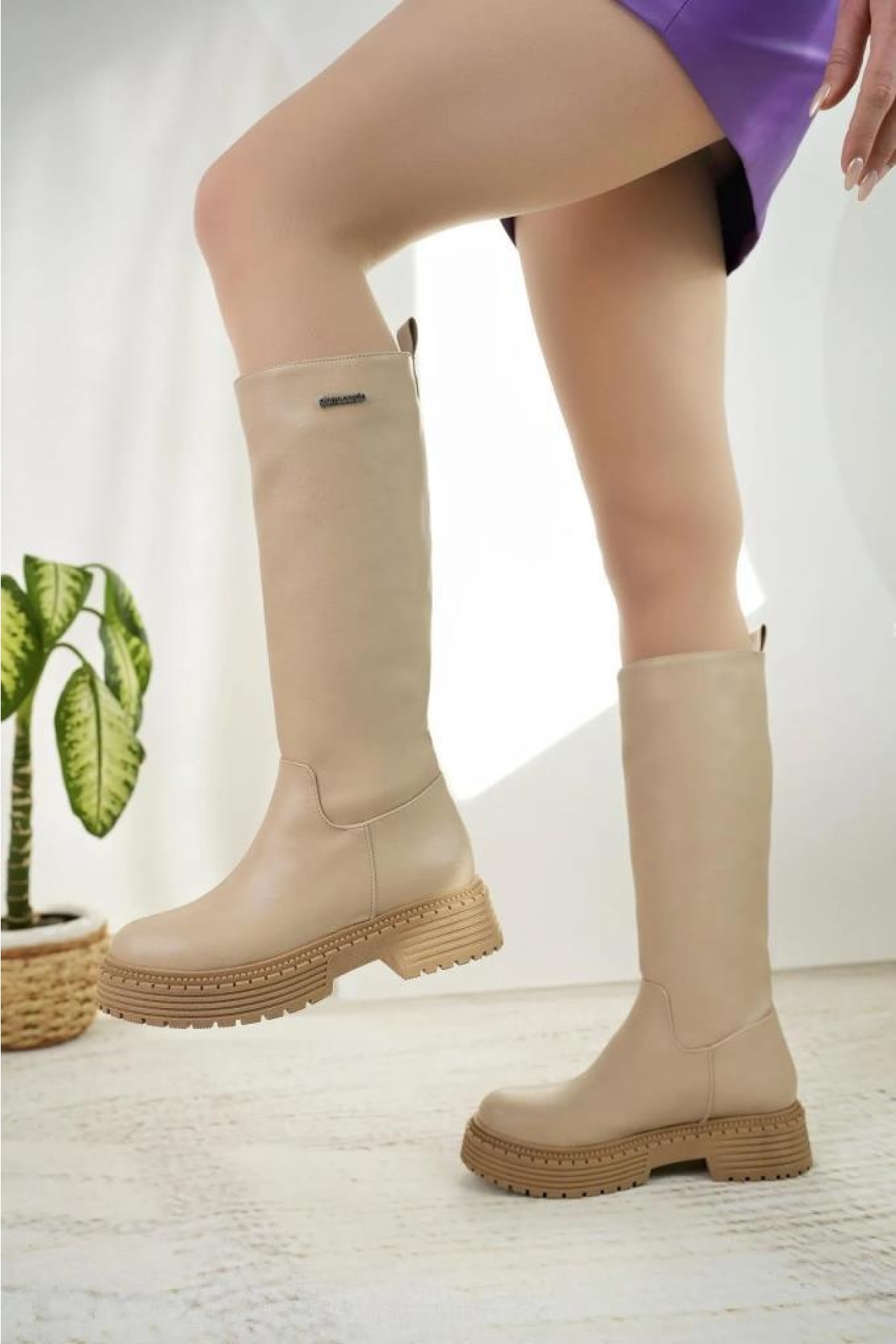 PC-52443 Günlük Kadın Uzun Çizme Bot - Görsel 3