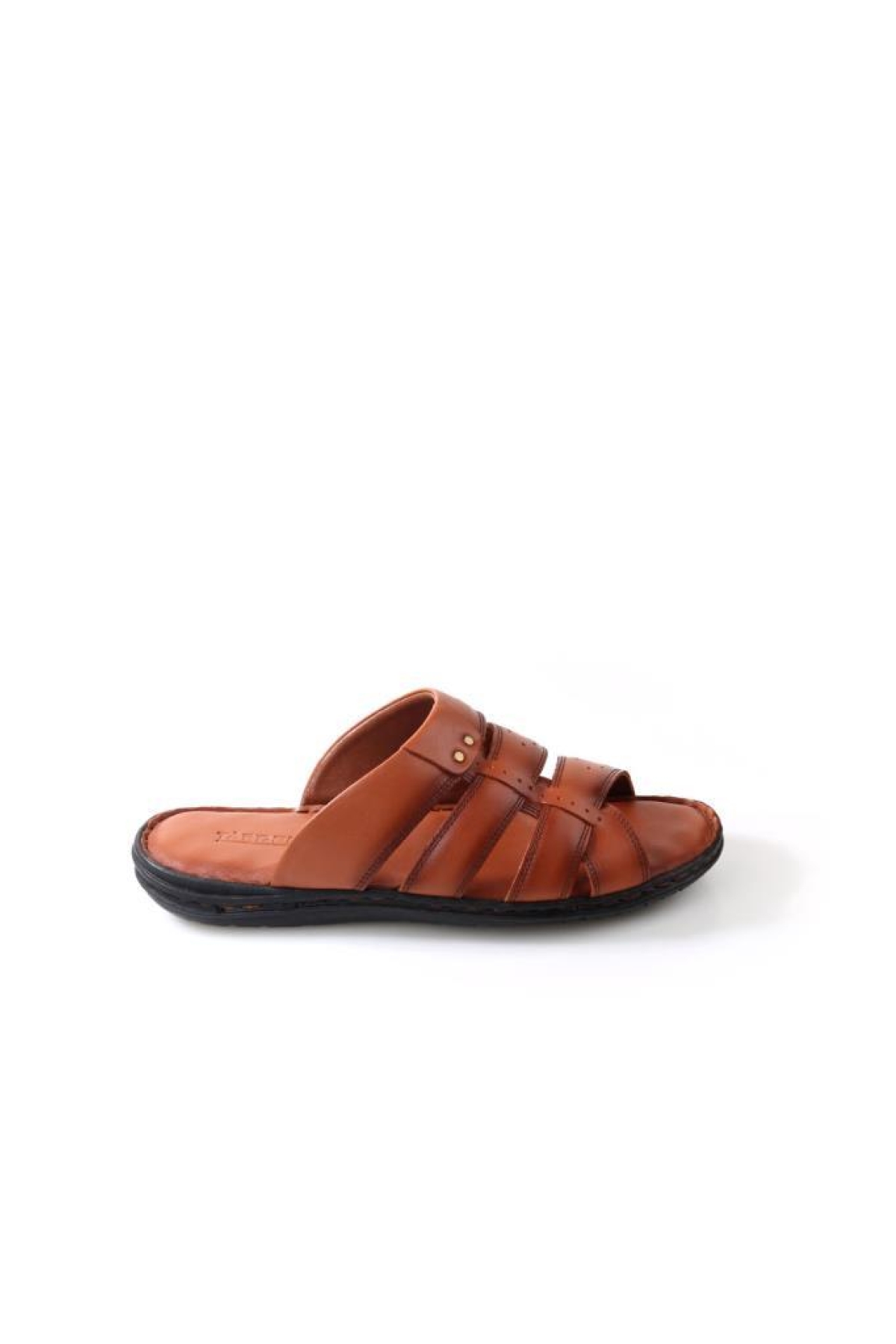Tardelli 179 Erkek Büyük Numara (45-48) Ortopedik Masaj Tabanlı Hakiki Deri Terlik - Görsel 3