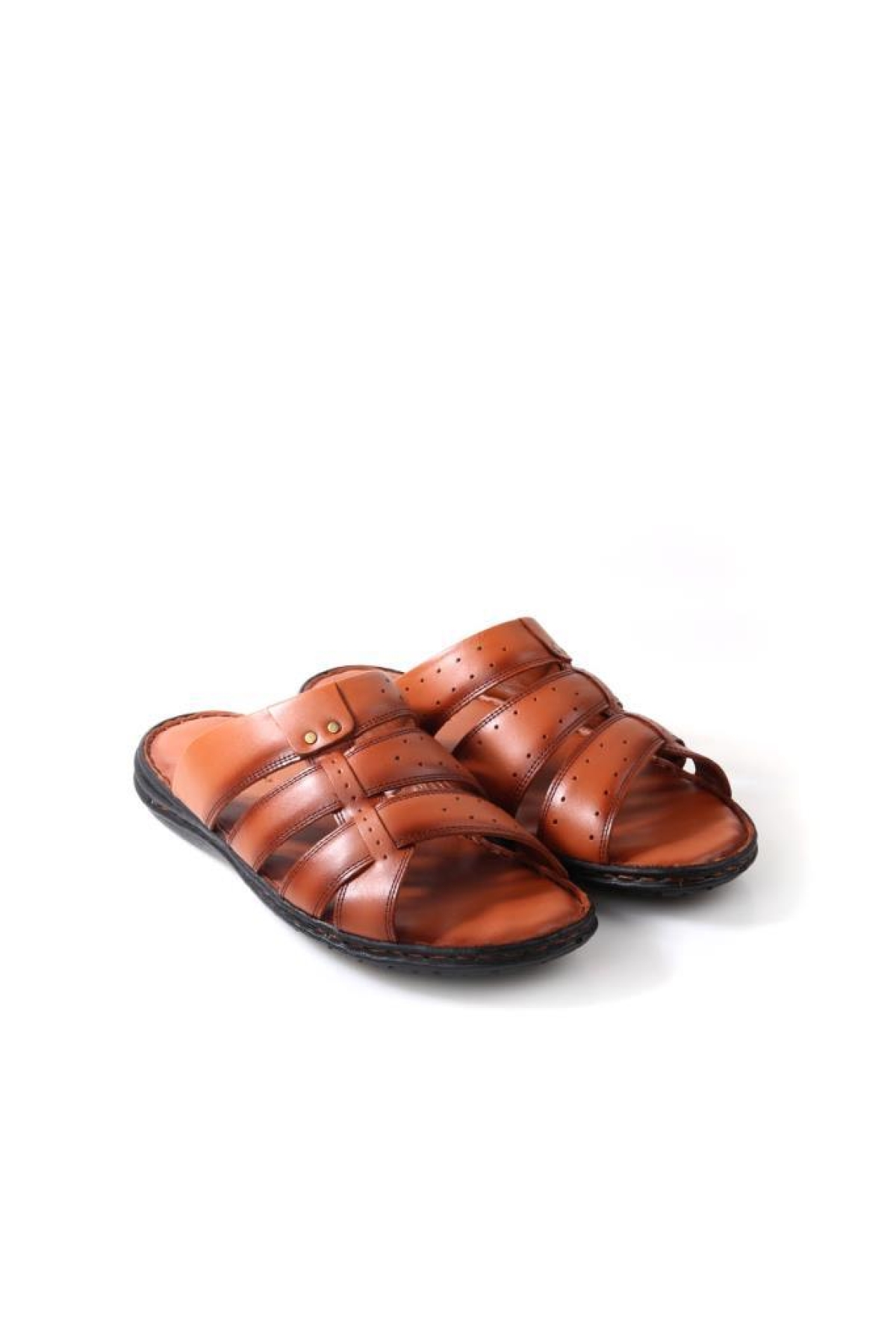 Tardelli 179 Erkek Büyük Numara (45-48) Ortopedik Masaj Tabanlı Hakiki Deri Terlik - Görsel 5