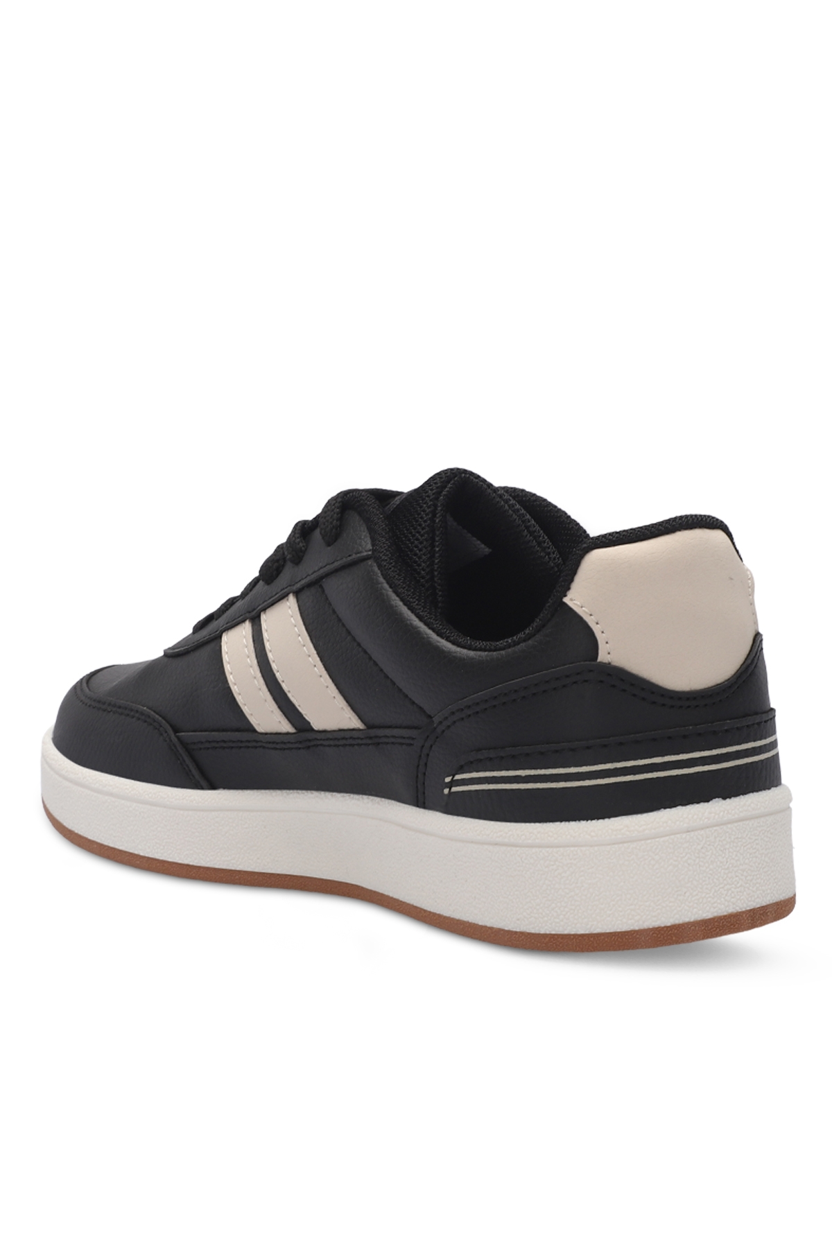 MONET IN Erkek Sneaker Ayakkabı Siyah / Bej - Görsel 4