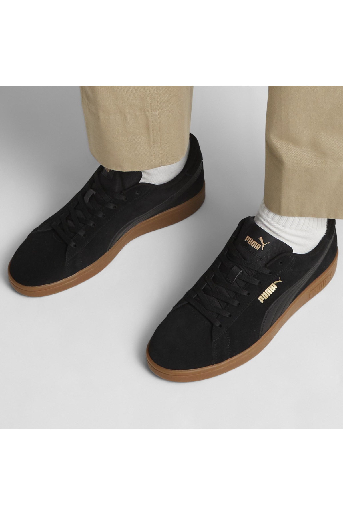 390984 Smash 3.0 Deri Sneaker Erkek Spor Ayakkabı - Görsel 2