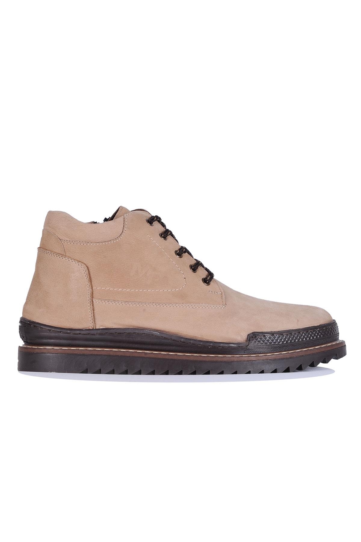 Mp 242-4513Mr %100 Deri Erkek Fermuarlı Kışlık Bot - Görsel 2